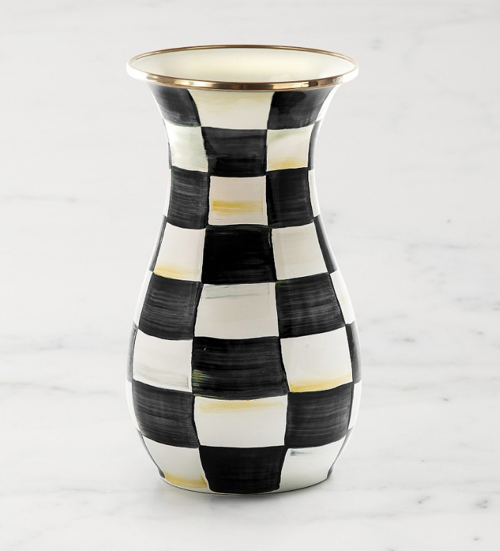 MacKenzie-Childs Courtly Check Tall Vase MacKenzie-Childs Courtly Check Tall Vase