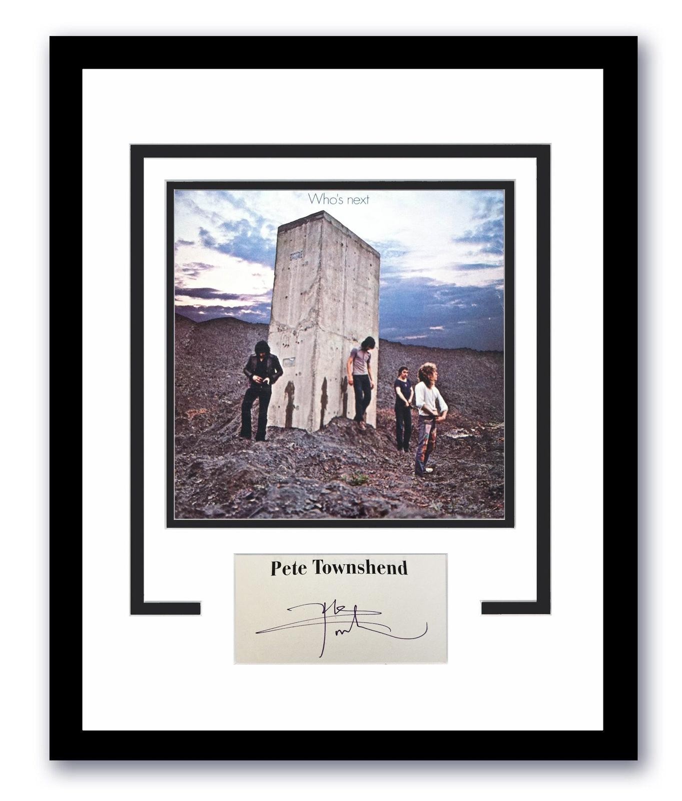 The Who Pete Townshend Autographed Signed 11x14 Framed Photo Who\'s Next ACOA