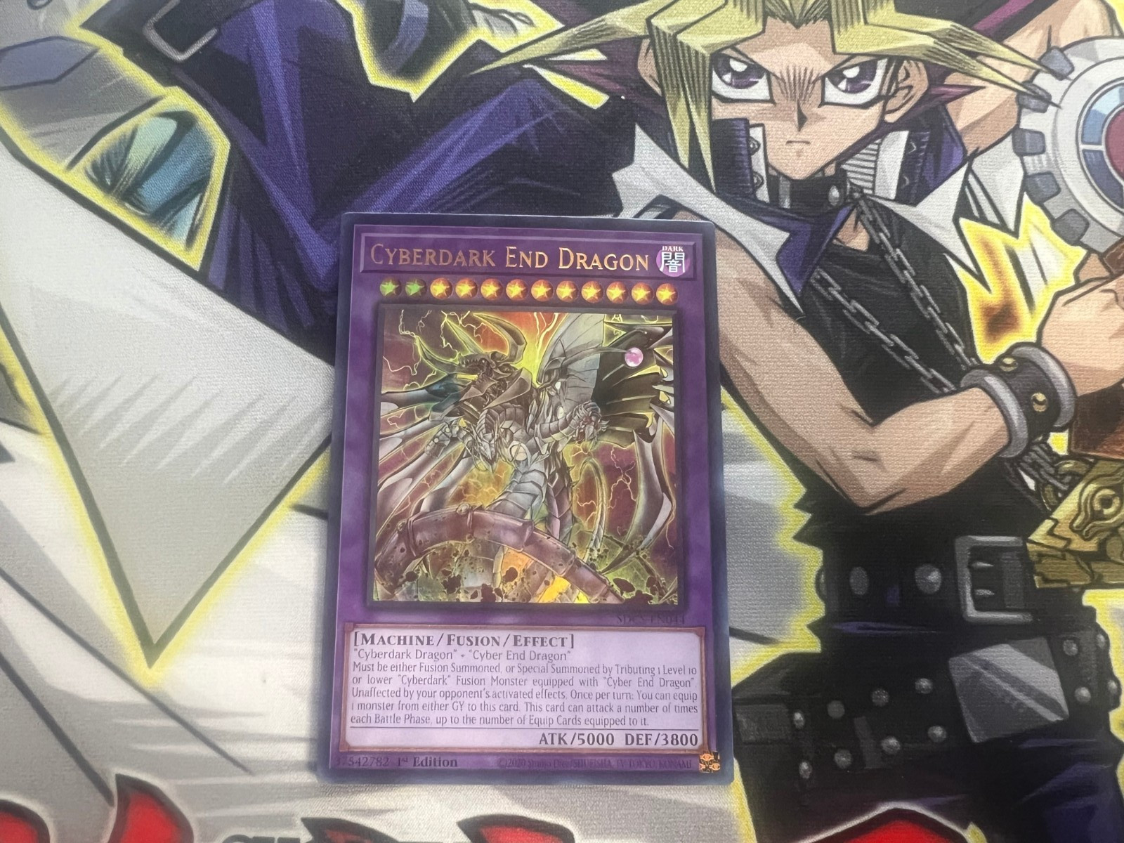 CYBERDARK END DRAGON MISPRINT SDCS-EN044 ULTRA RARE NEAR MINT YUGIOH