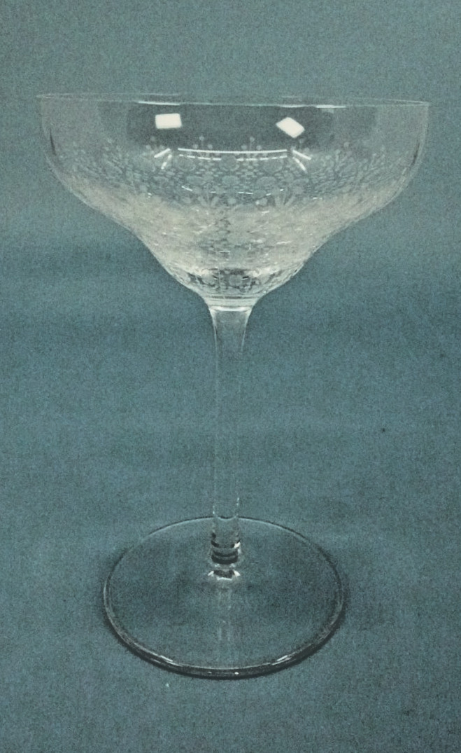 Rosenthal Champagne or Cocktail Glass, Romance Motif II Rosenthal Champagne or Cocktail Glass, Romance Motif II