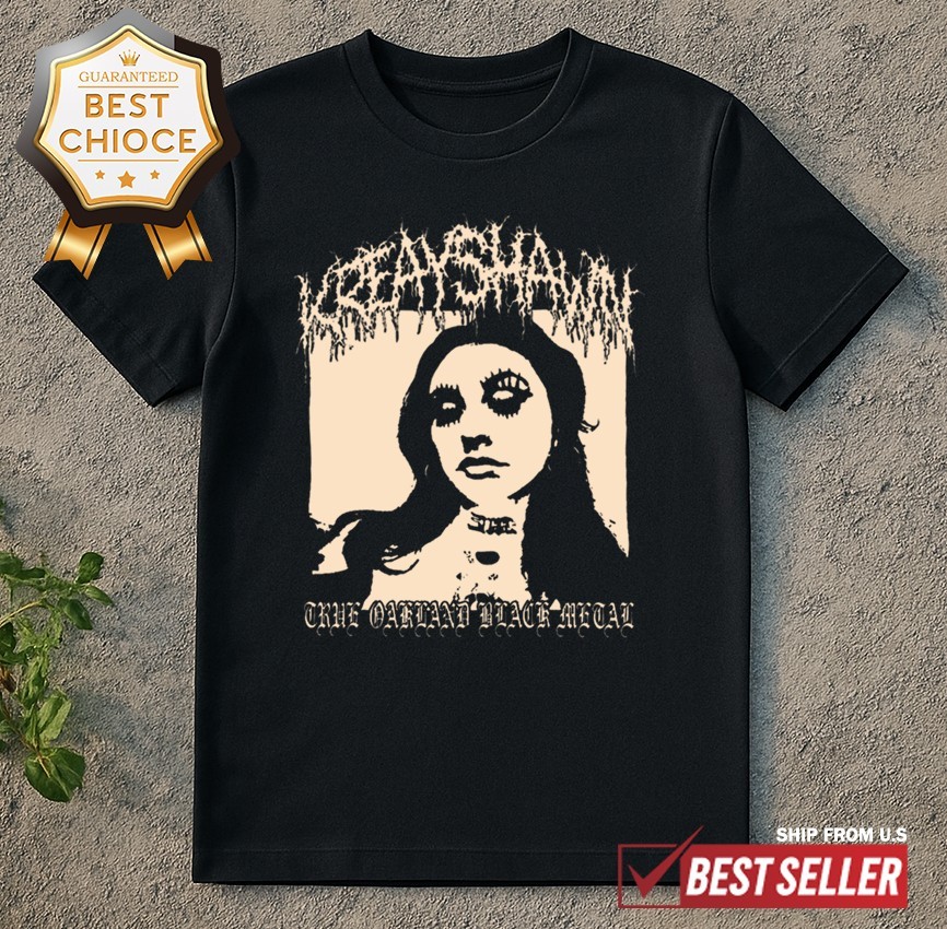 Kreayshawn True Oakland Black Metal T-Shirt 9K0933