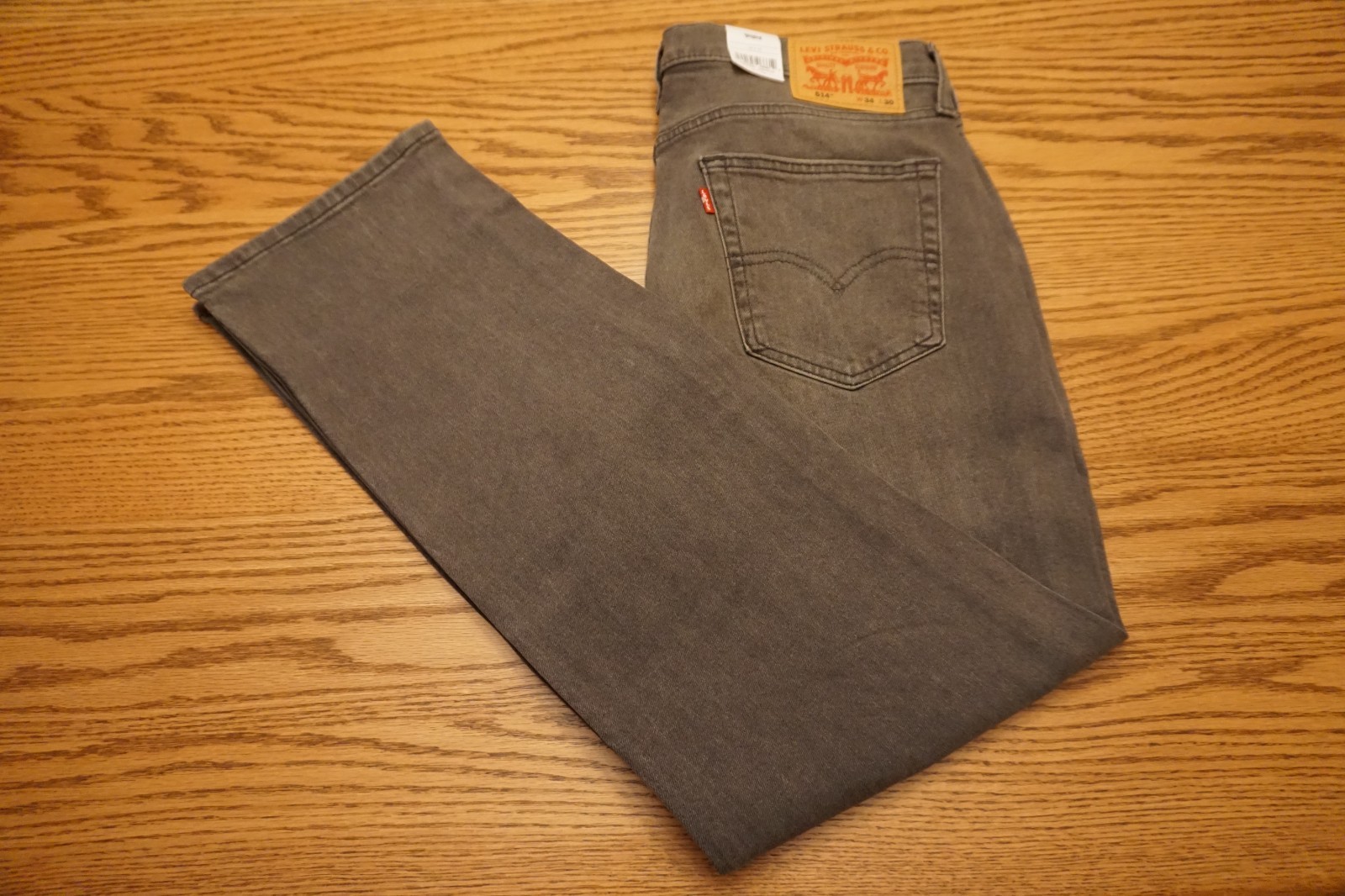 NWT MEN'S LEVI JEANS 514 Multiple Sizes Straight Flex Eco Performance Gray $69