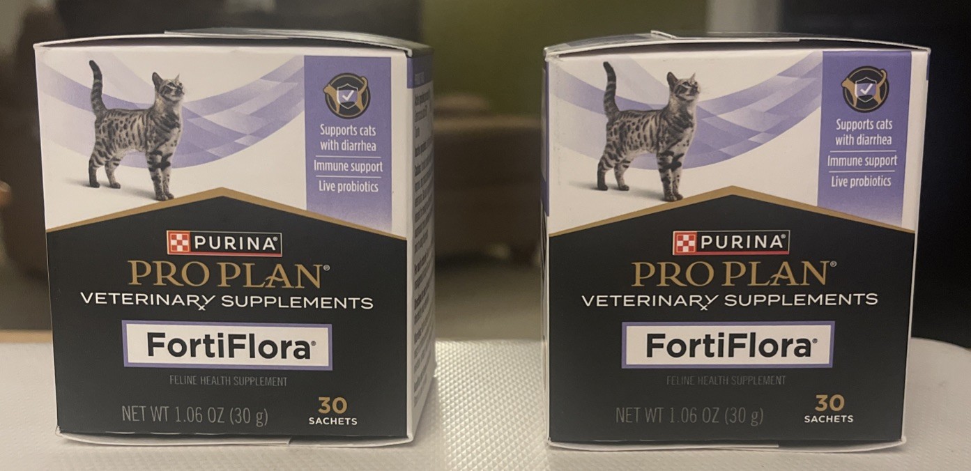 2X Purina FortFlora For Cats Probiotic Pro Plan Veterinary Supplement Exp 3/2027 2X Purina FortFlora For Cats Probiotic Pro Plan Veterinary Supplement Exp 3/2027
