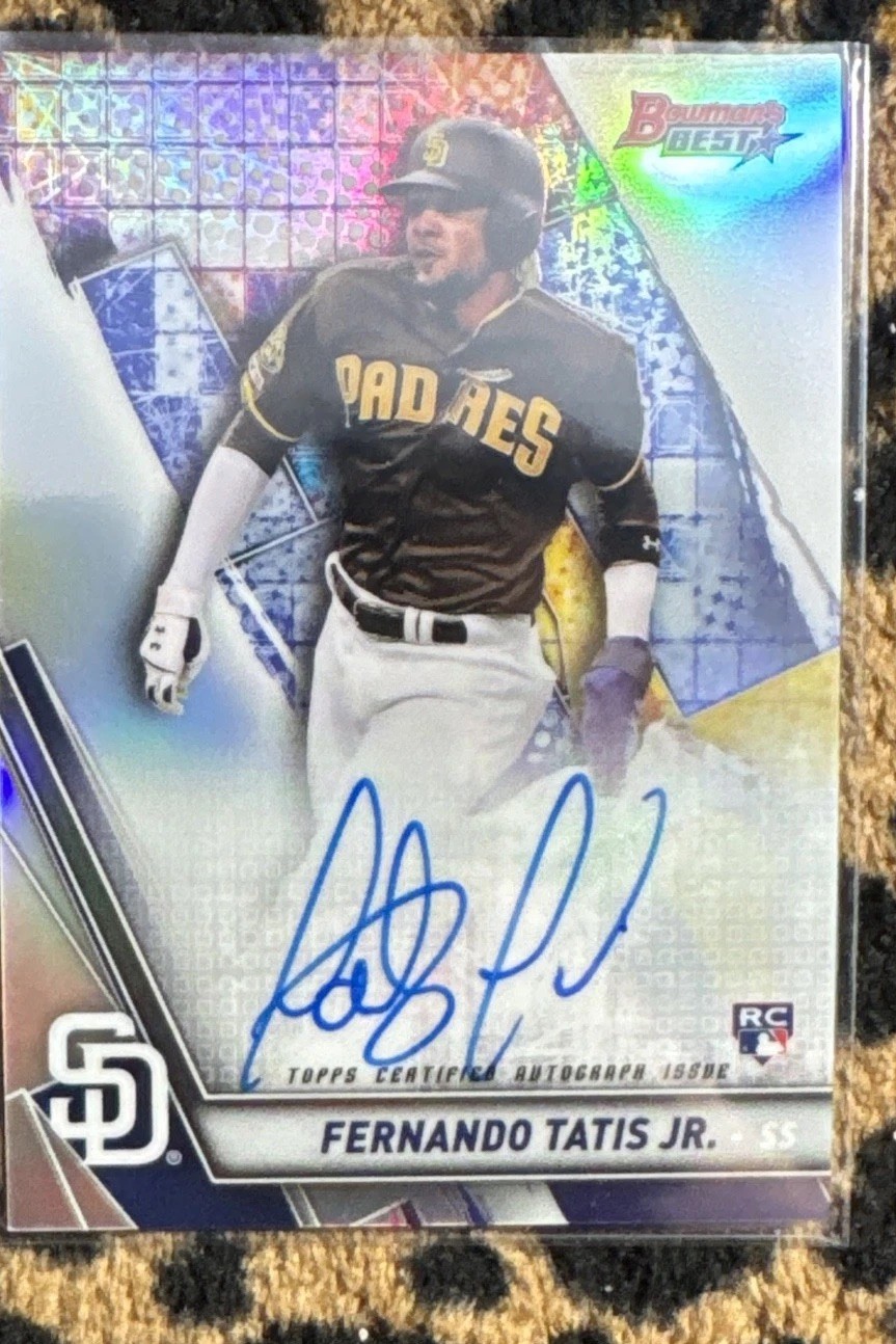 2019 Bowman\'s Best - Autographs Fernando Tatís Jr. #B19-FTJ Refractor (AU, RC) 2019 Bowman\'s Best - Autographs Fernando Tatís Jr. #B19-FTJ Refractor (AU, RC)