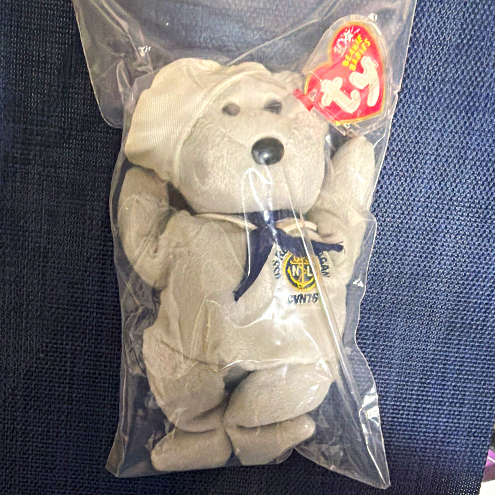 Ty Beanie Buddy NFL Detroit Lions Bear Plush Original Packaging Vintage 1999