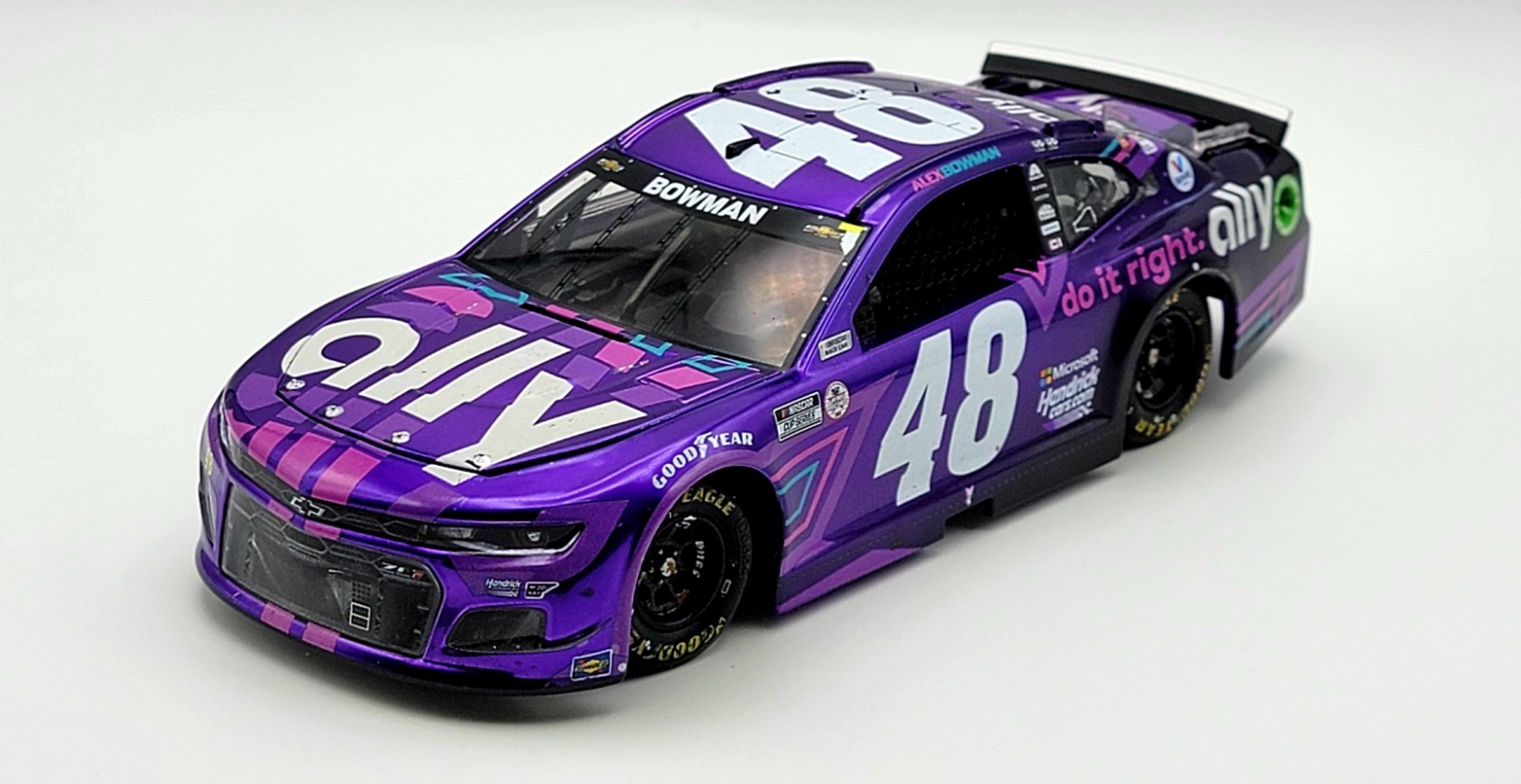 ALEX BOWMAN 1/24 2021 ALLY POCONO WIN LIQUID COLOR ELITE LOW DIN #2 