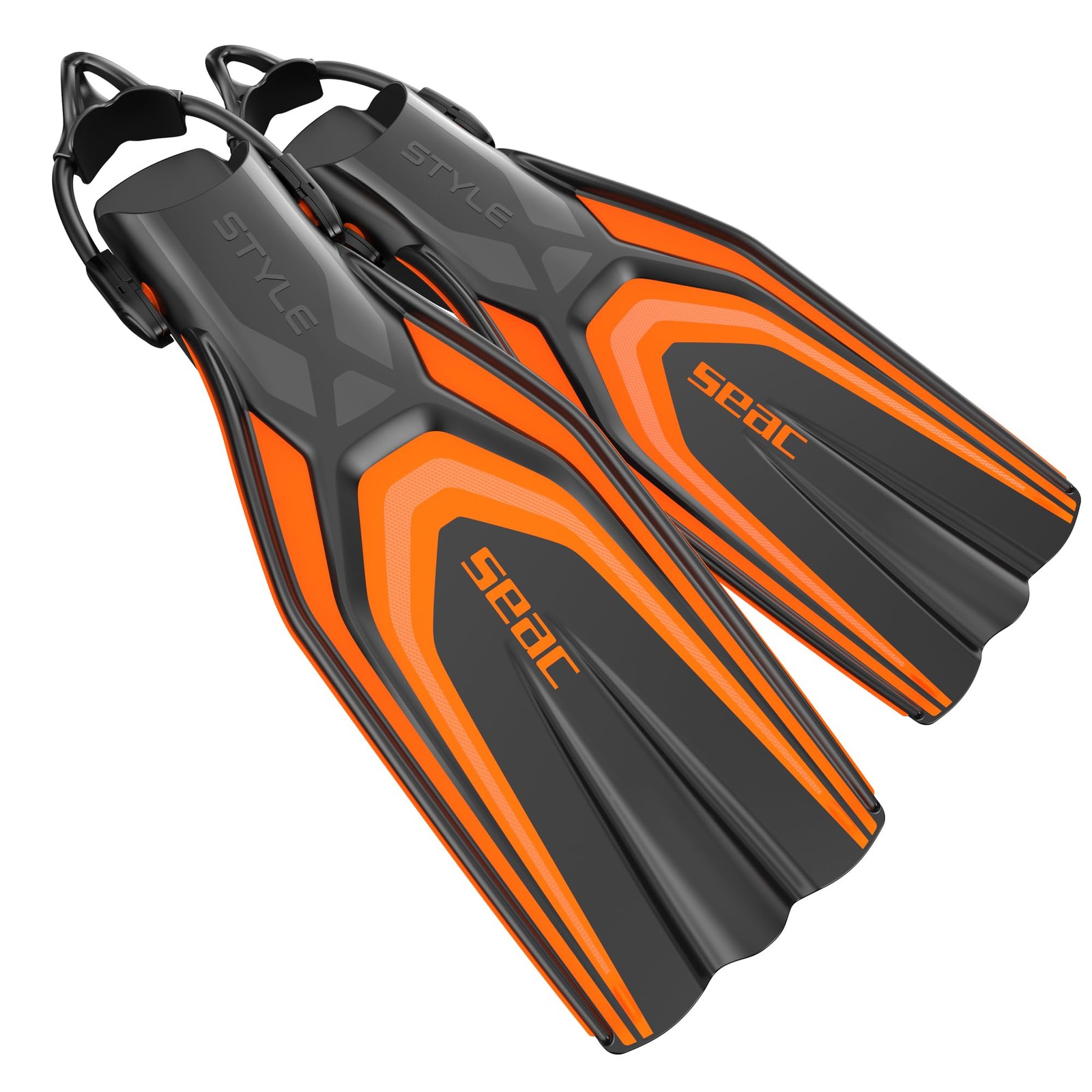 SEAC Style S Diving Fins Scuba Diving & Diving, Orange SEAC Style S Diving Fins Scuba Diving & Diving, Orange
