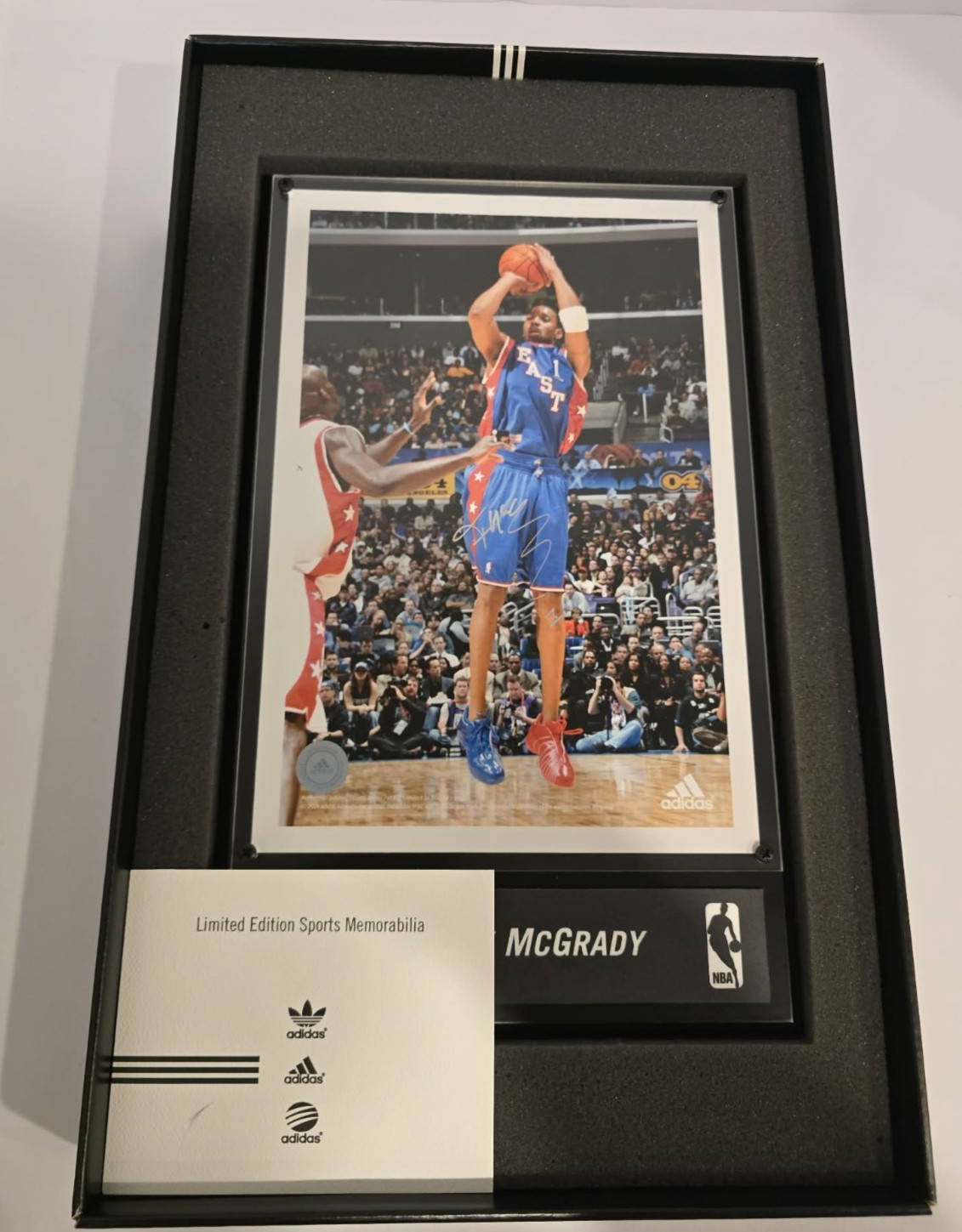 Tracy McGrady Signed 2004 All Star Photo 1/100 Limited Adidas Houston Rockets