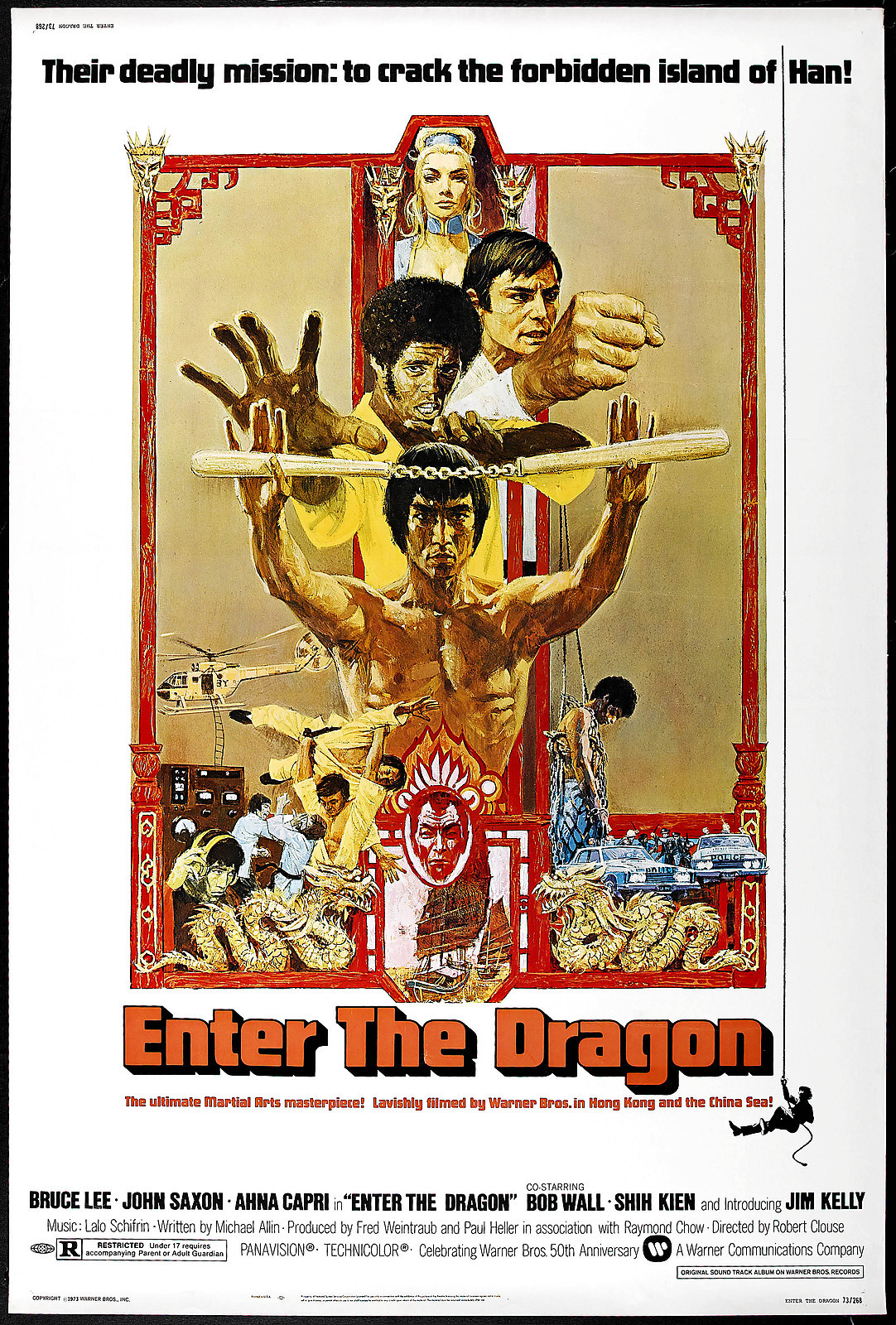 ENTER THE DRAGON Movie Poster Kung-Fu 