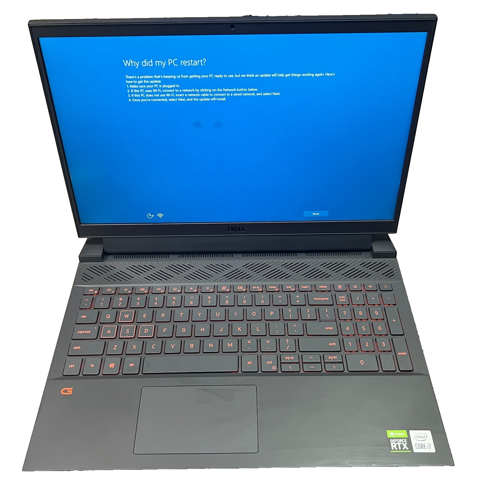 Dell G15 5510 Gaming Laptop i7-10870H 16GB RAM 512GB SSD nVidia RTX 3060