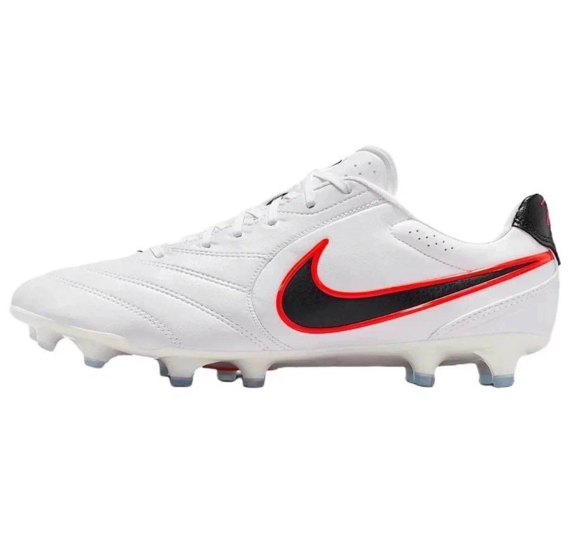 Nike Tiempo Ligera Pro FG White Black Bright Crimson HQ3158 106 New Size 8.5