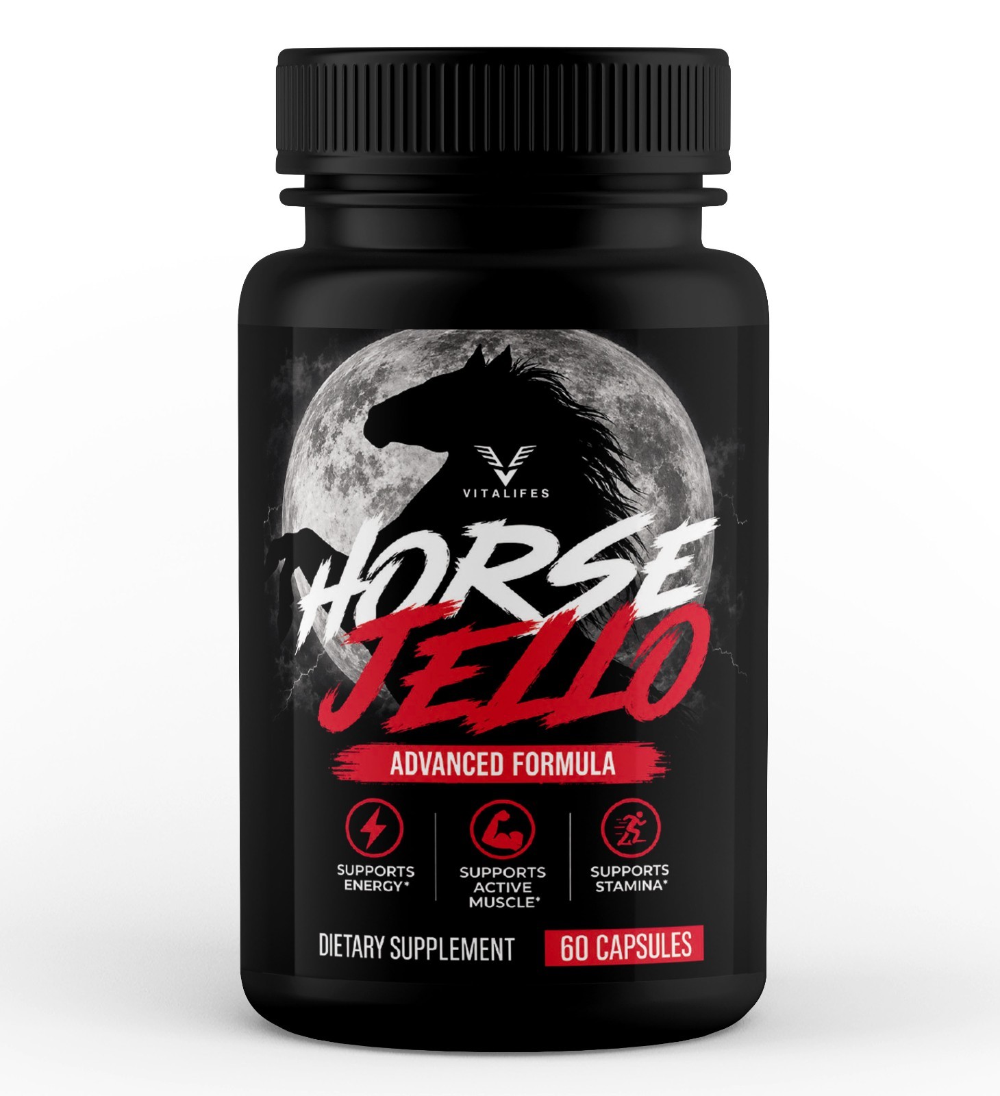 (1-pk) Horse Jello Male Capsules, HorseJello Performance Support (60 capsules)