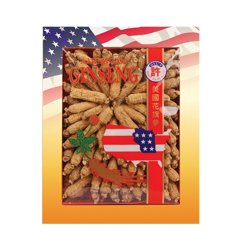 Hsu\'s SKU 0134-8 Half Short Small 1 Wisconsin American Ginseng Roots 8 Oz Tea Hsu\'s SKU 0134-8 Half Short Small 1 Wisconsin American Ginseng Roots 8 Oz Tea