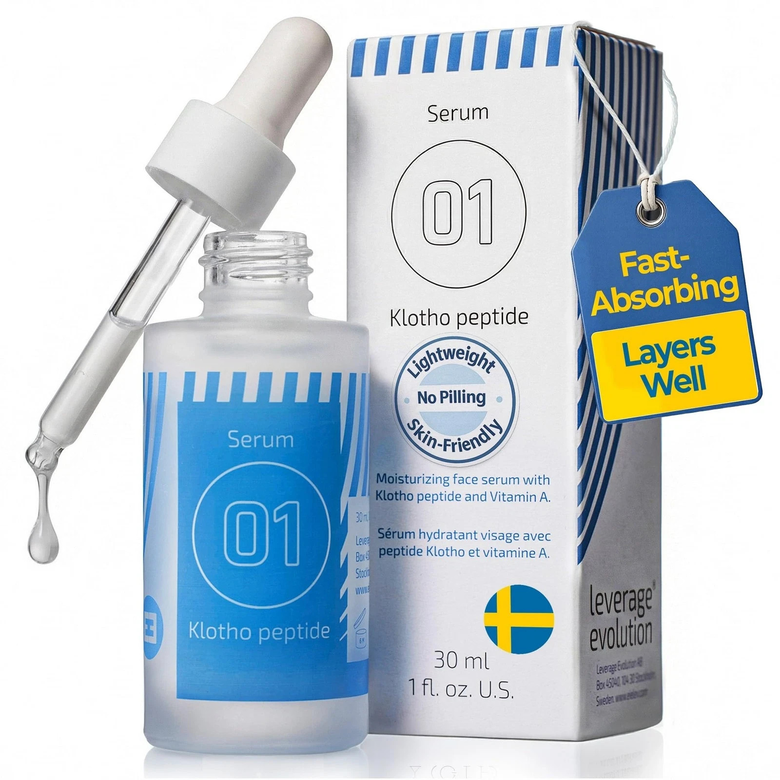 EiE 01 Klotho Peptides Serum for Face Hydrating Peptide Face Serum for Women ...