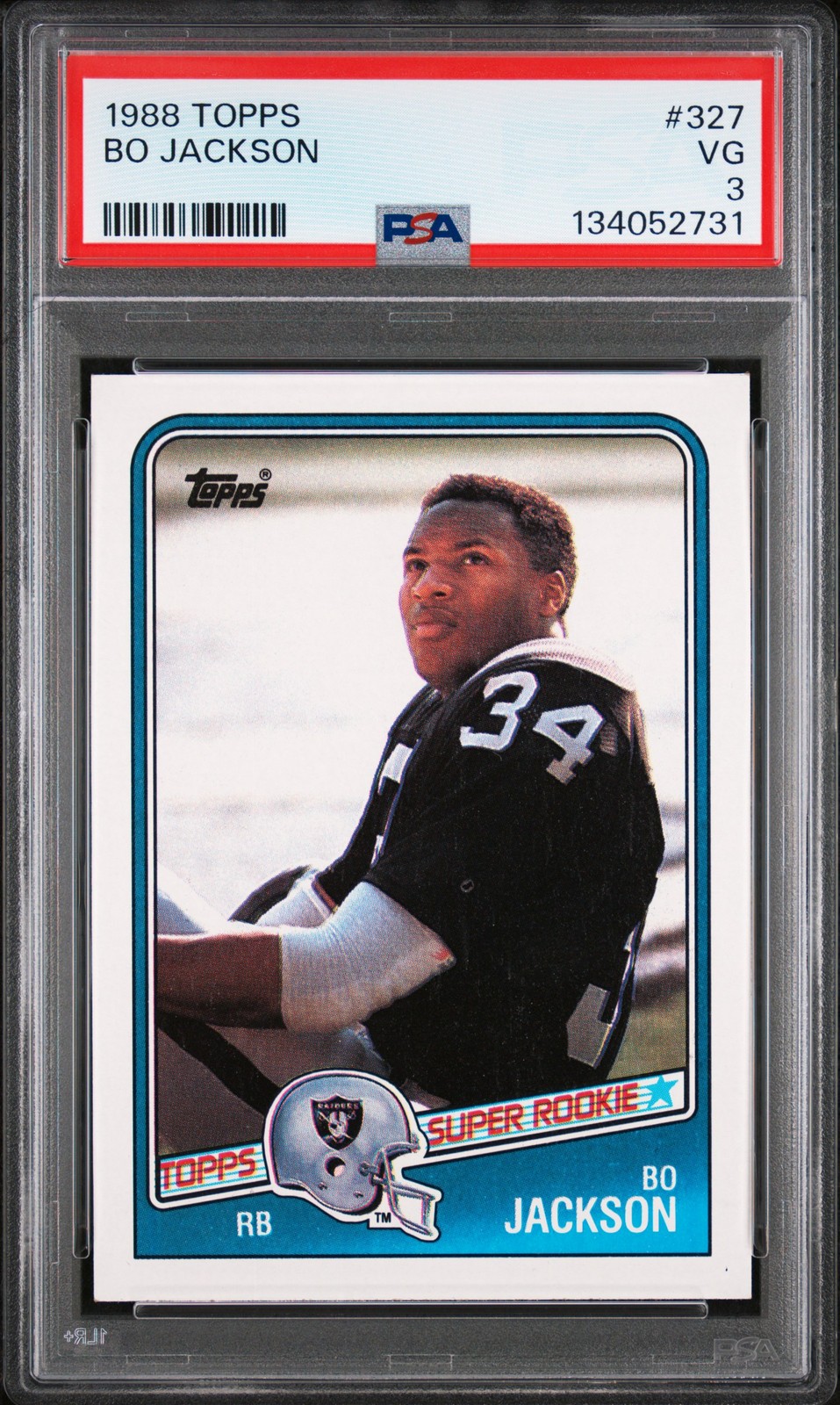 1988 Topps #327 Bo Jackson PSA 3 1988 Topps #327 Bo Jackson PSA 3