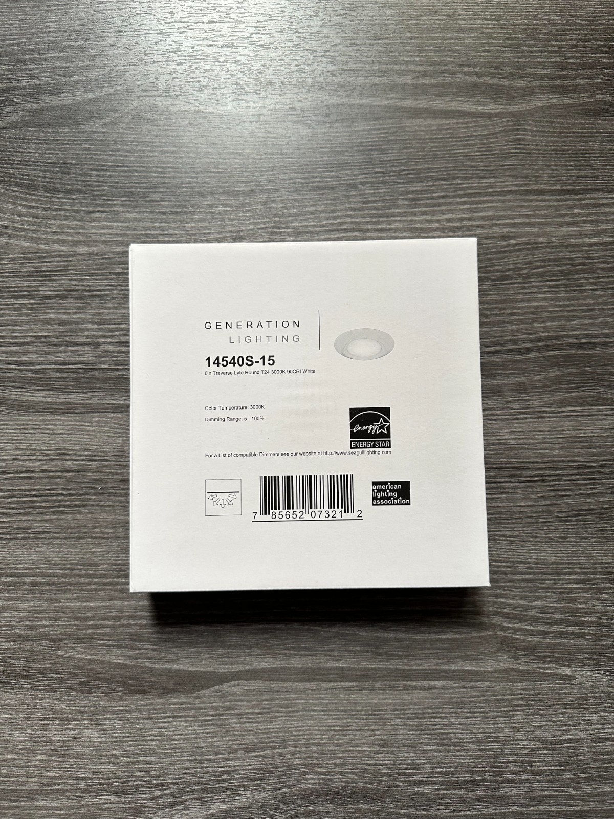 Generation Lighting 14540S-15 Traverse LED Flush Mount Ceiling Fixture - White Generation Lighting 14540S-15 Traverse LED Flush Mount Ceiling Fixture - White