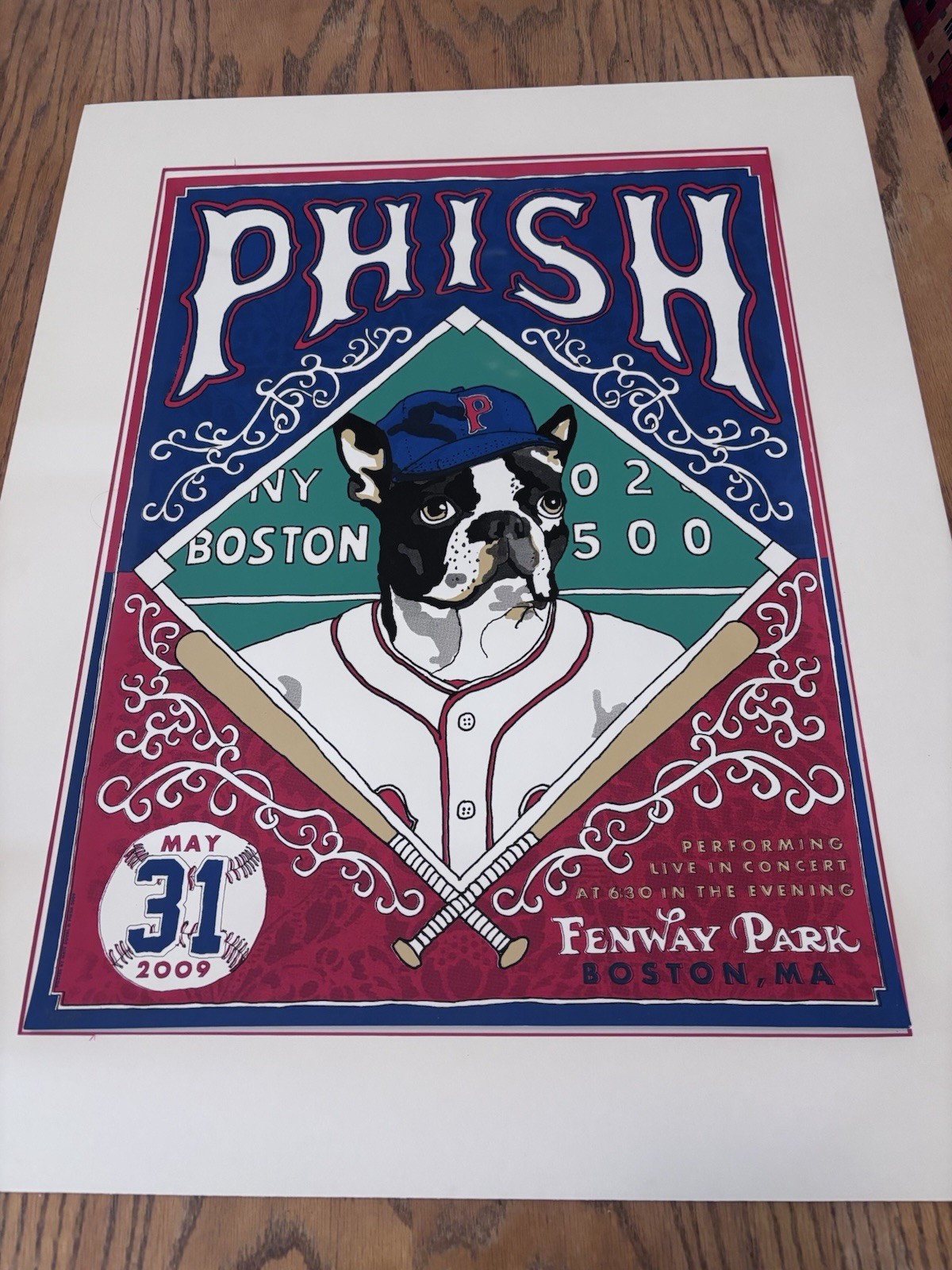 Phish Fenway Park Boston MA 5/31/2009 Rock & Pop Concert Poster