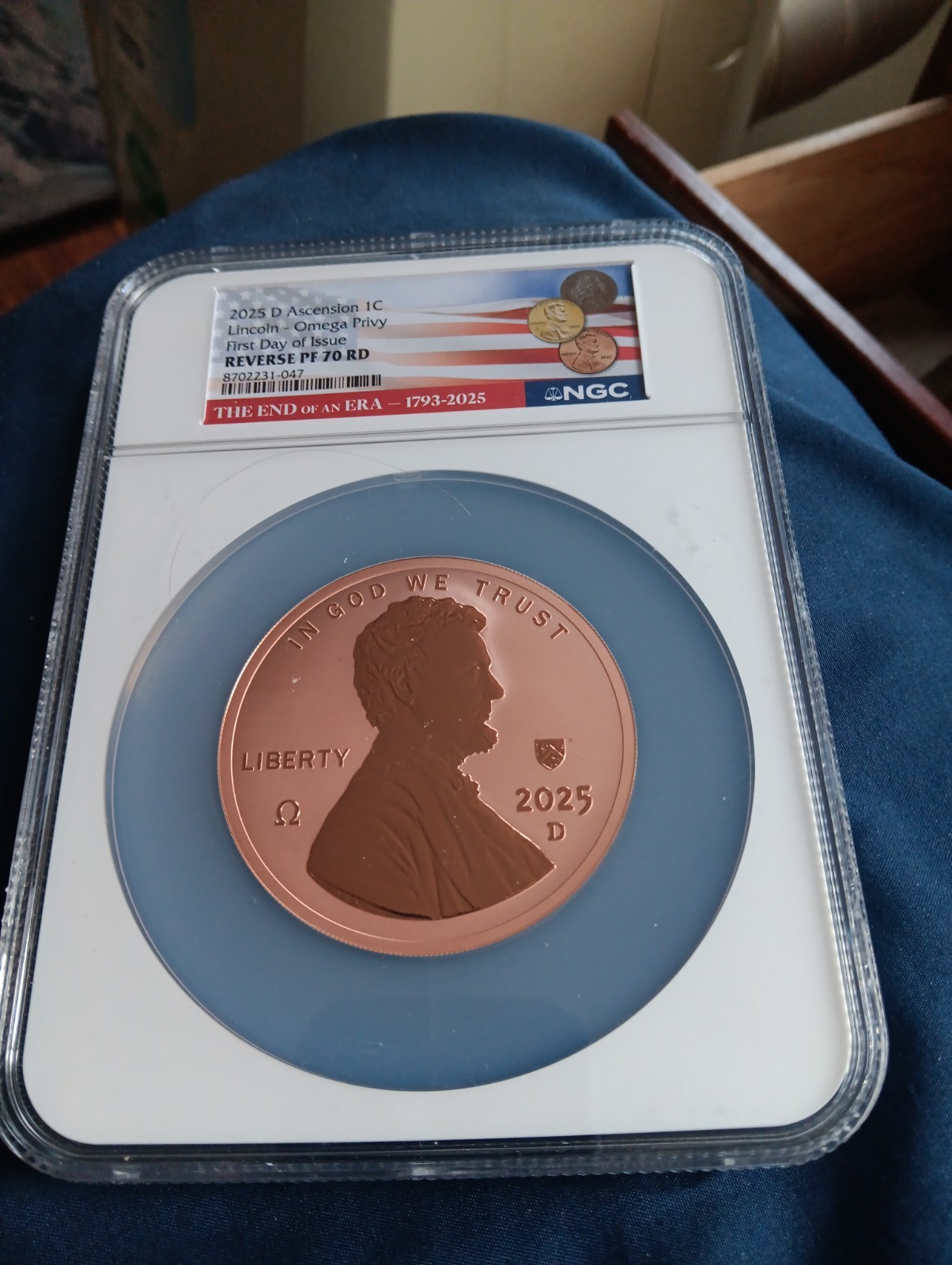 2025-D Lincoln Omega Privy Ascension 1C Copper RD Business Strike Denver USA