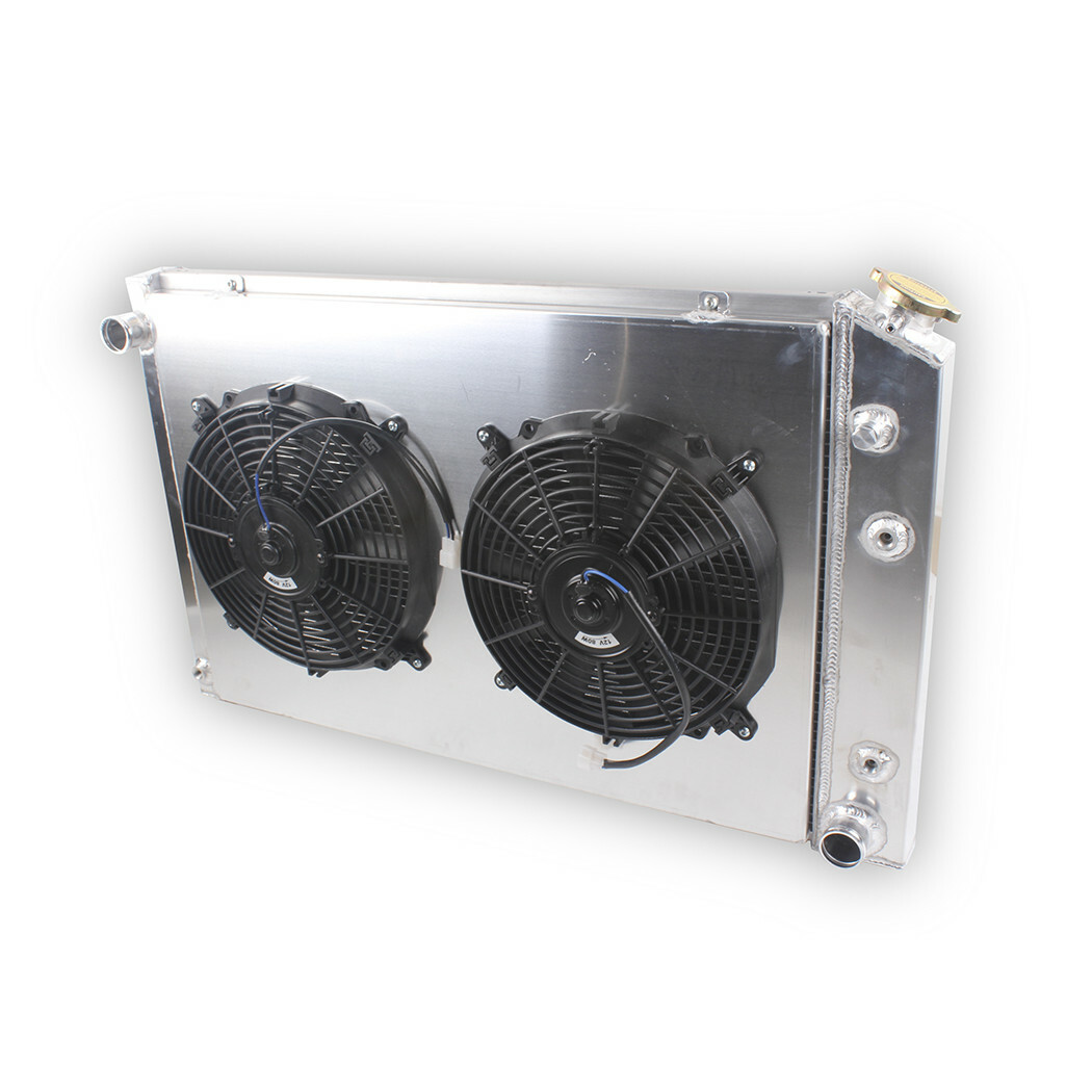4 Row Aluminum Radiator+Dual Fan For Chevy GMC 1973-1991 C/K 10 20 30