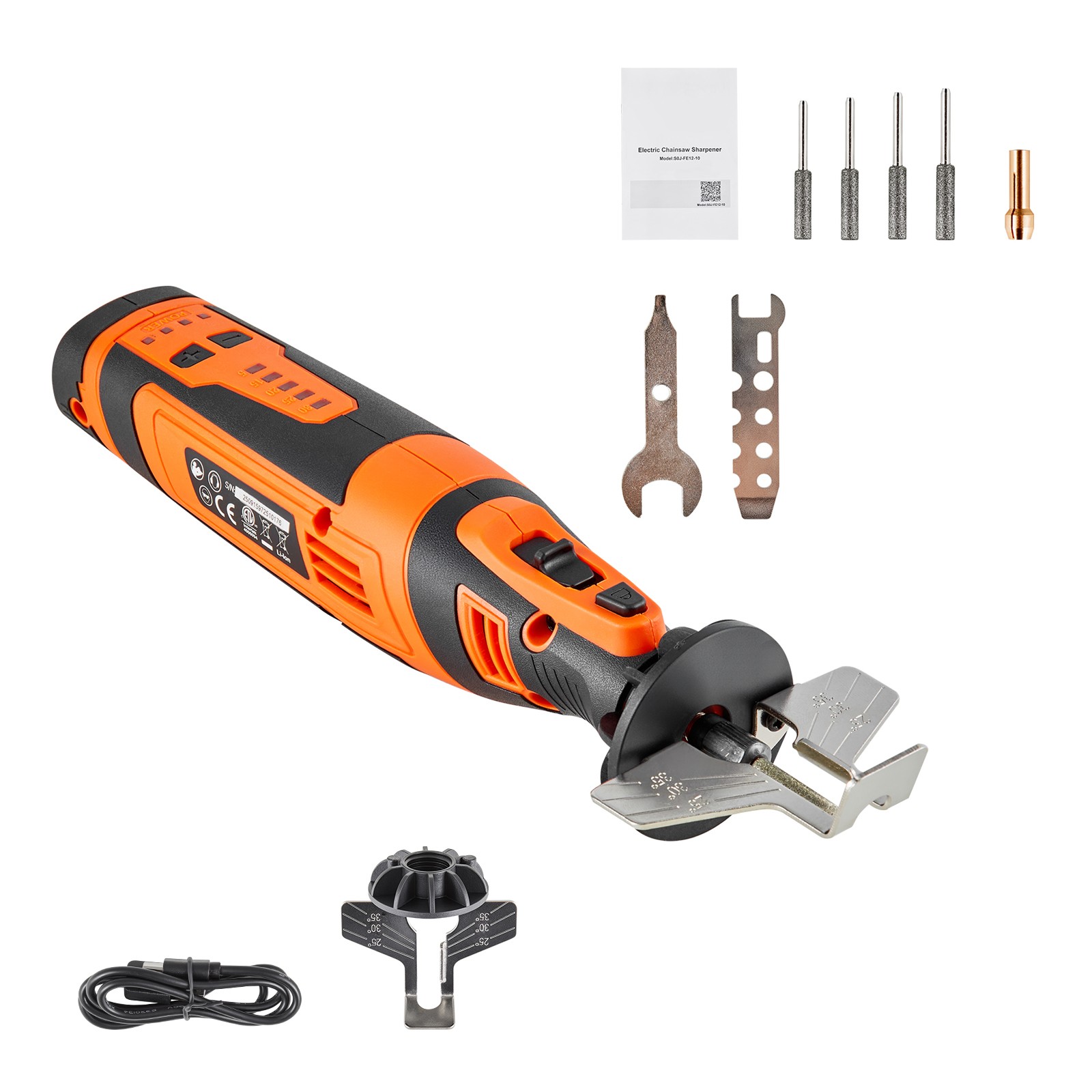 Uimoso Cordless Electric Chainsaw Sharpener, 5-Speed, 5000-30000 RPM