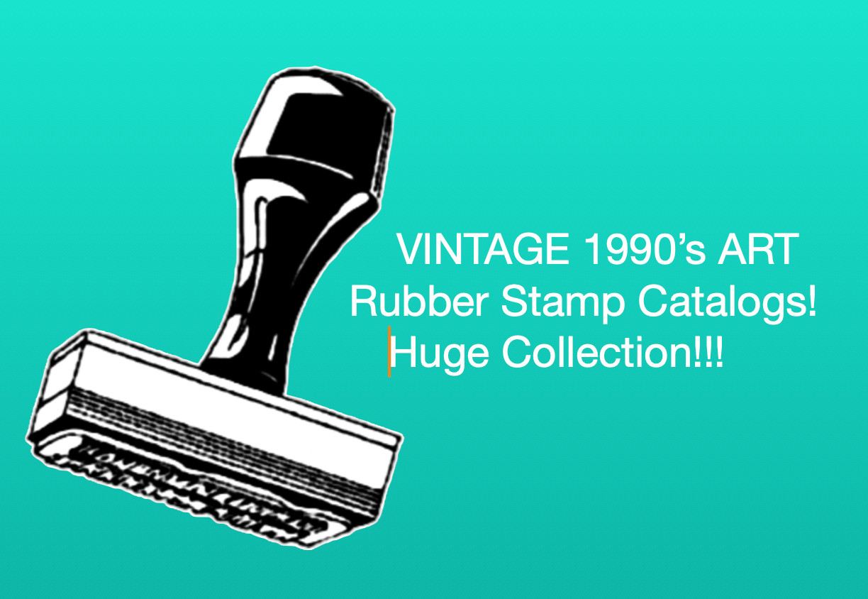 Vintage 1990's Rubber Stamp Catalogs almost 200 READ