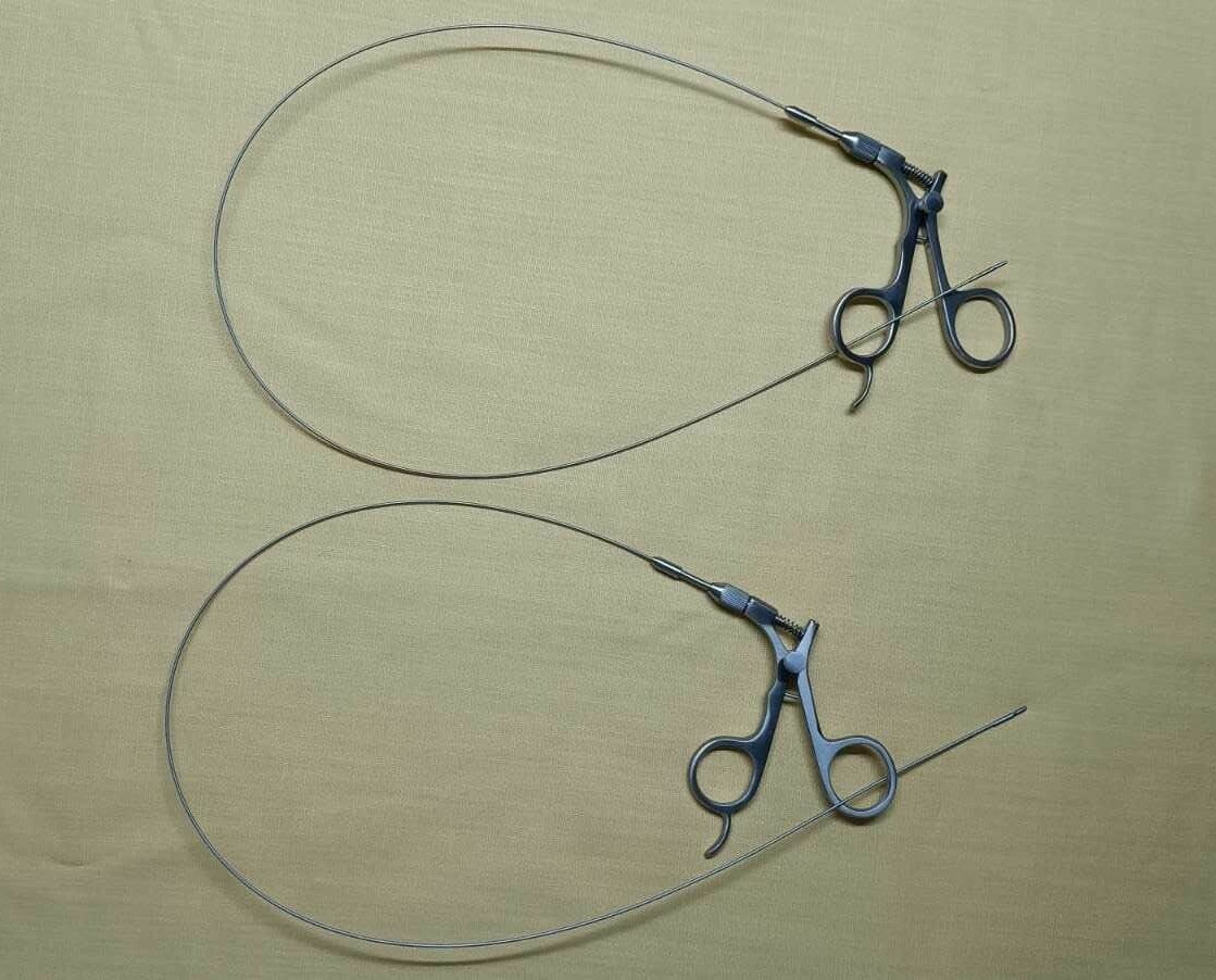 2pc Hysteroscopy Urology Flexible Alligator 5FR 60cm Reusable Instruments