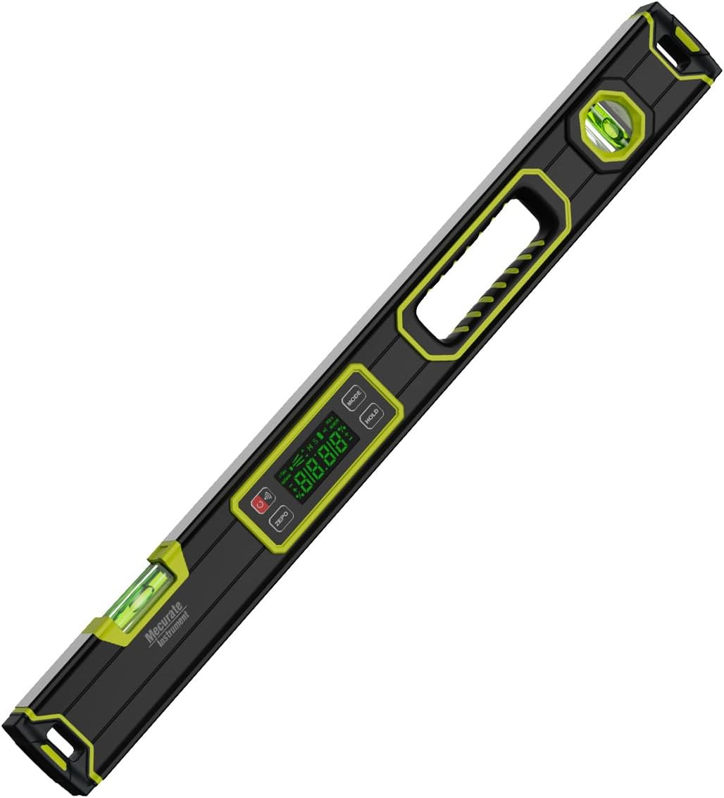 24-Inch Digital Level, Large Electronic Inclinometer with Backlit LCD, ±0.1° Acc 24-Inch Digital Level, Large Electronic Inclinometer with Backlit LCD, ±0.1° Acc