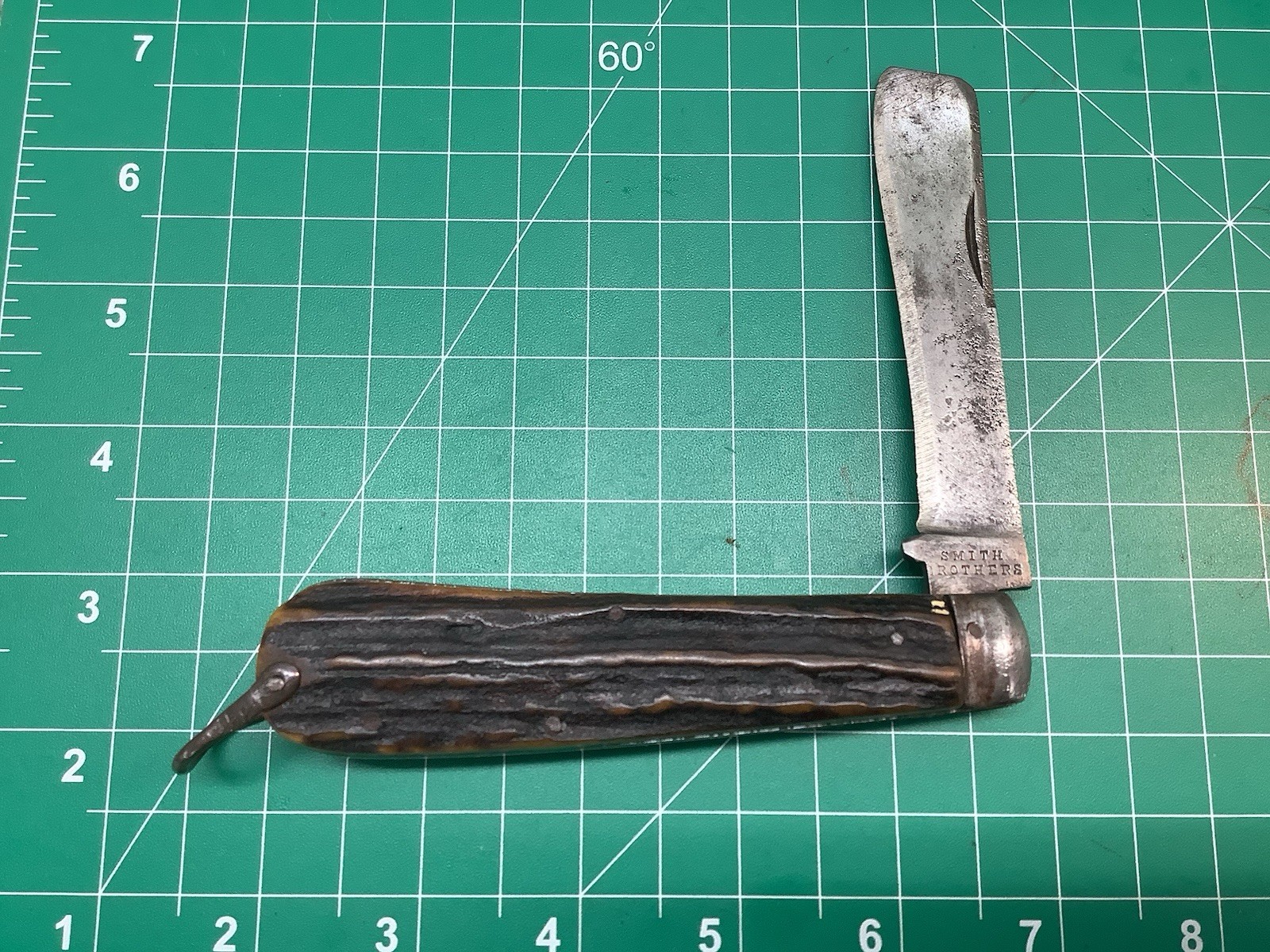 Antique Smith Brothers Stag Naval Rope Knife Antique Smith Brothers Stag Naval Rope Knife