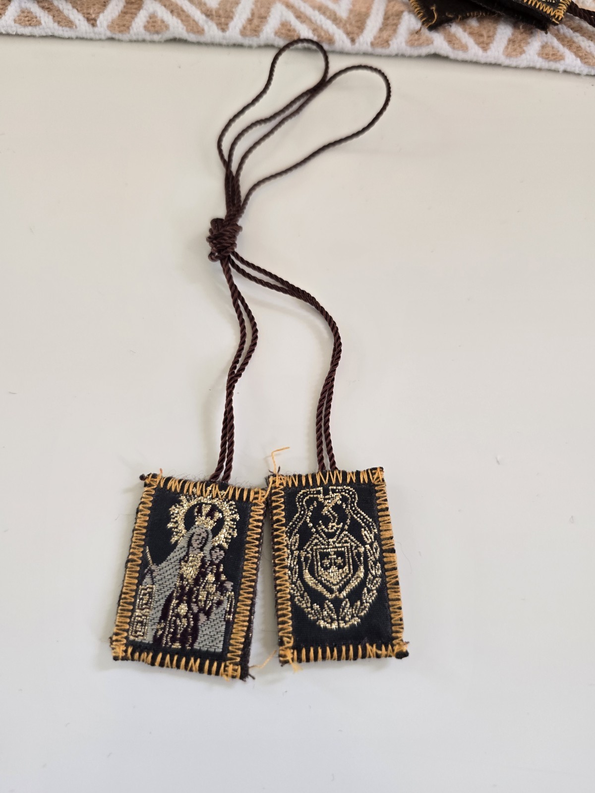 Lot 144 Religious Scapular Escapulario Virgen Del Carmen Recuerdos Favors