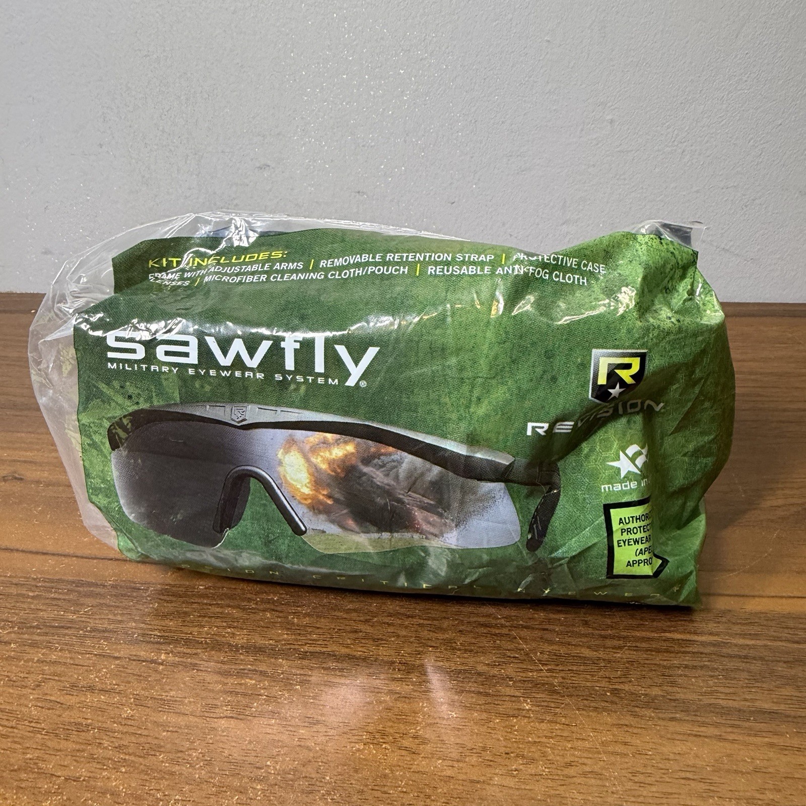 Revision Sawfly US Military Kit Regular Half Frame Safety Glasses Gray Anti-Fog