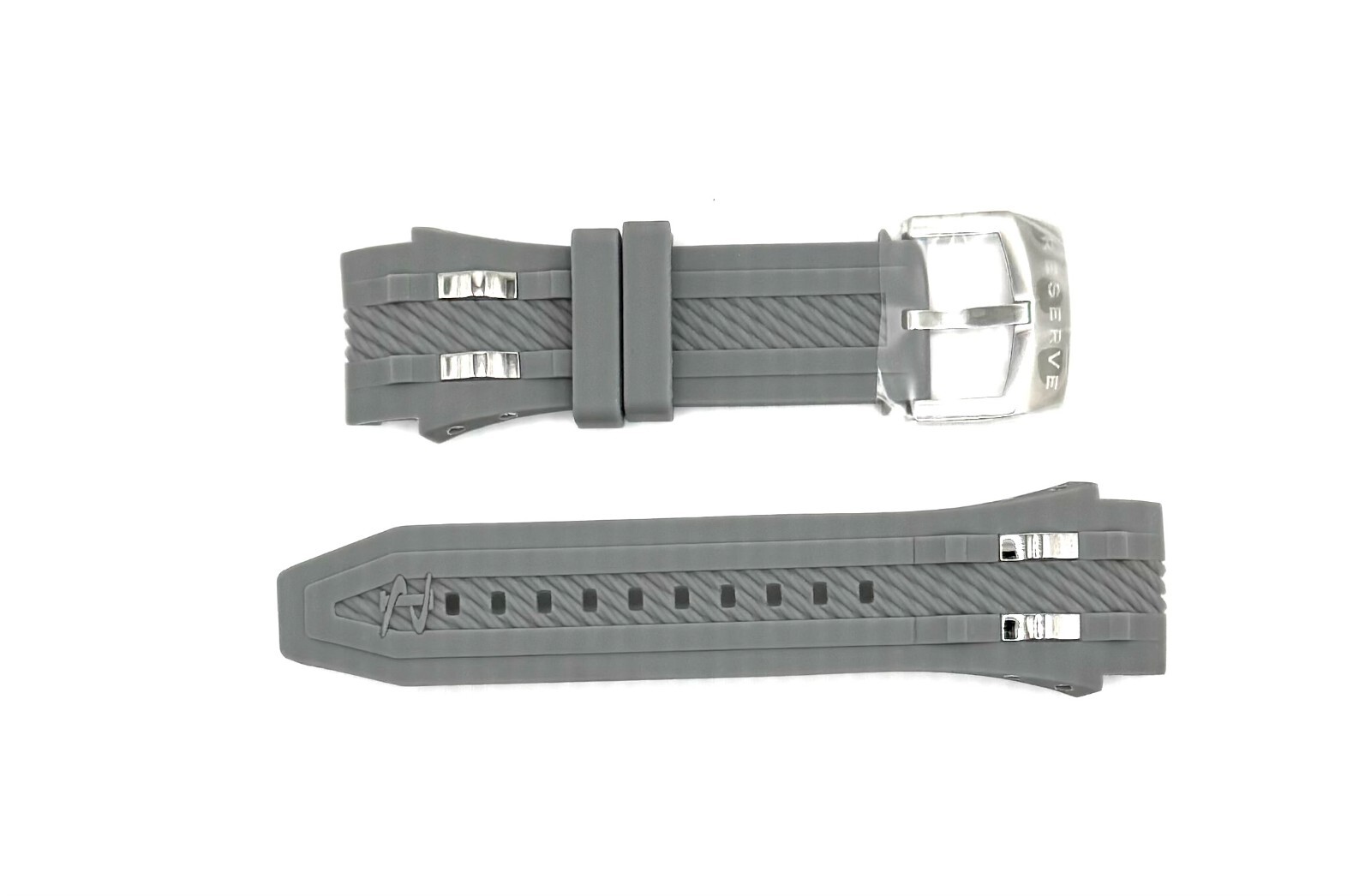 Authentic Invicta Bolt 6434 Gray Polyurethane & Stainless Steel 26mm Watch Band