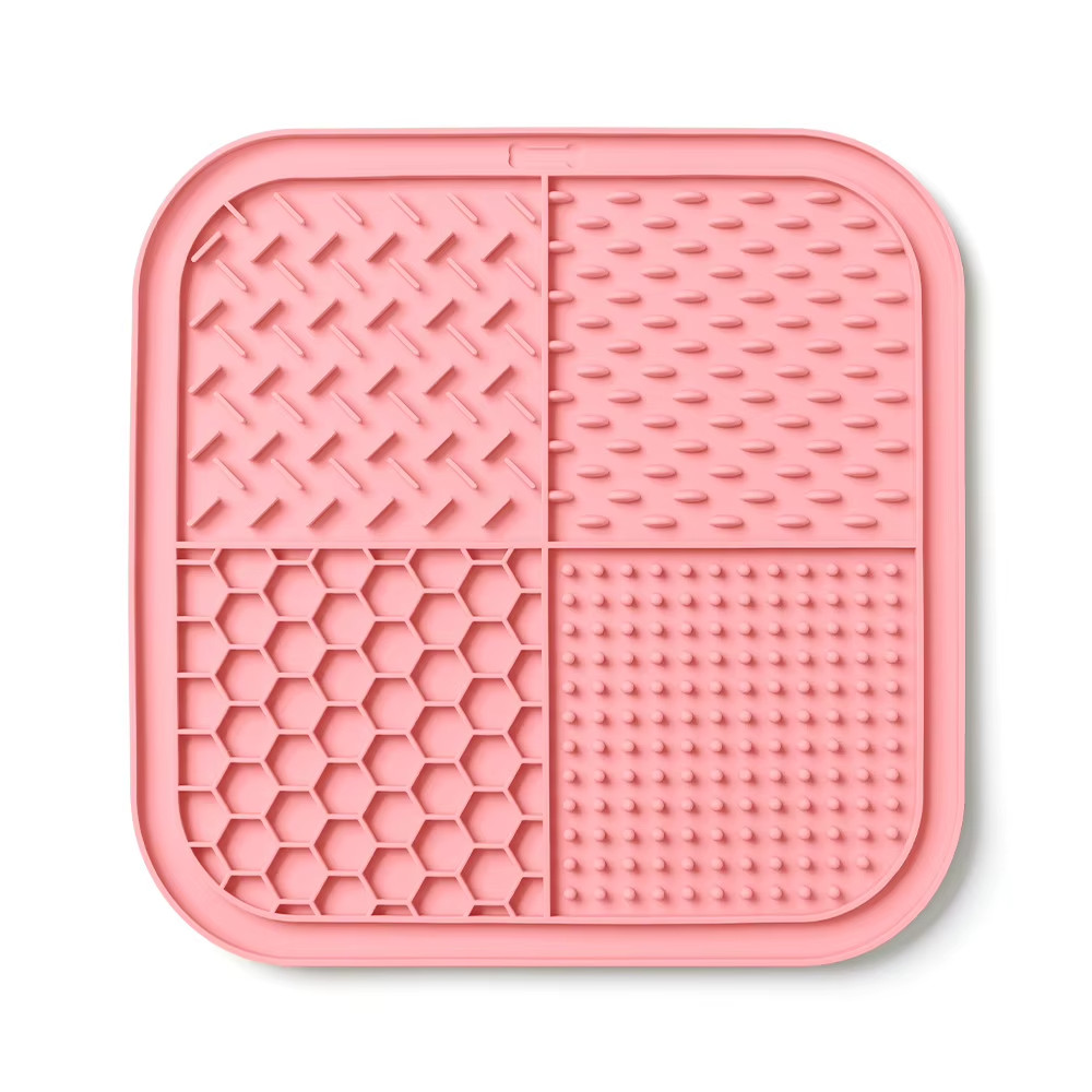Silicone Dog Lick Mat Slow Feeder Bowl Square Pad for Dogs Cats Anxiety Relief Silicone Dog Lick Mat Slow Feeder Bowl Square Pad for Dogs Cats Anxiety Relief