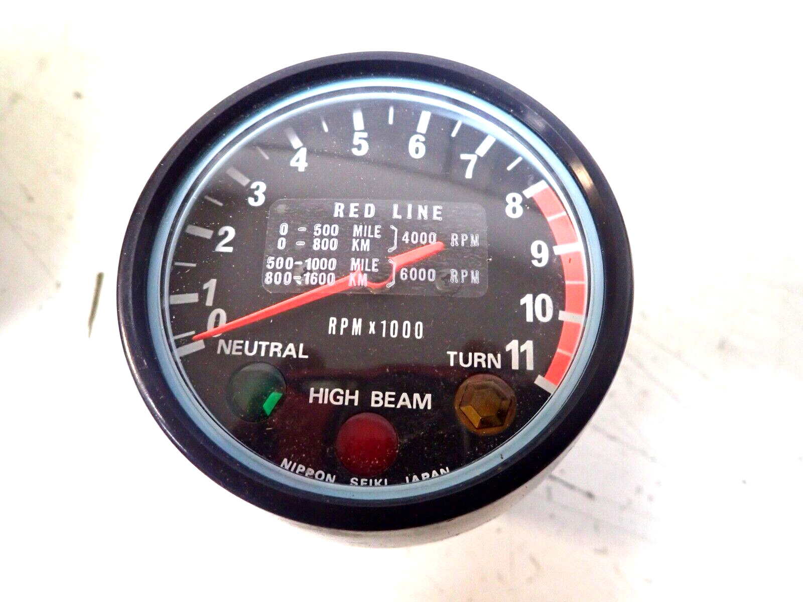 NOS 1974 KAWASAKI KS125 KS 125 TACHOMETER GAUGE 25015-027 New Old Stock Enduro NOS 1974 KAWASAKI KS125 KS 125 TACHOMETER GAUGE 25015-027 New Old Stock Enduro