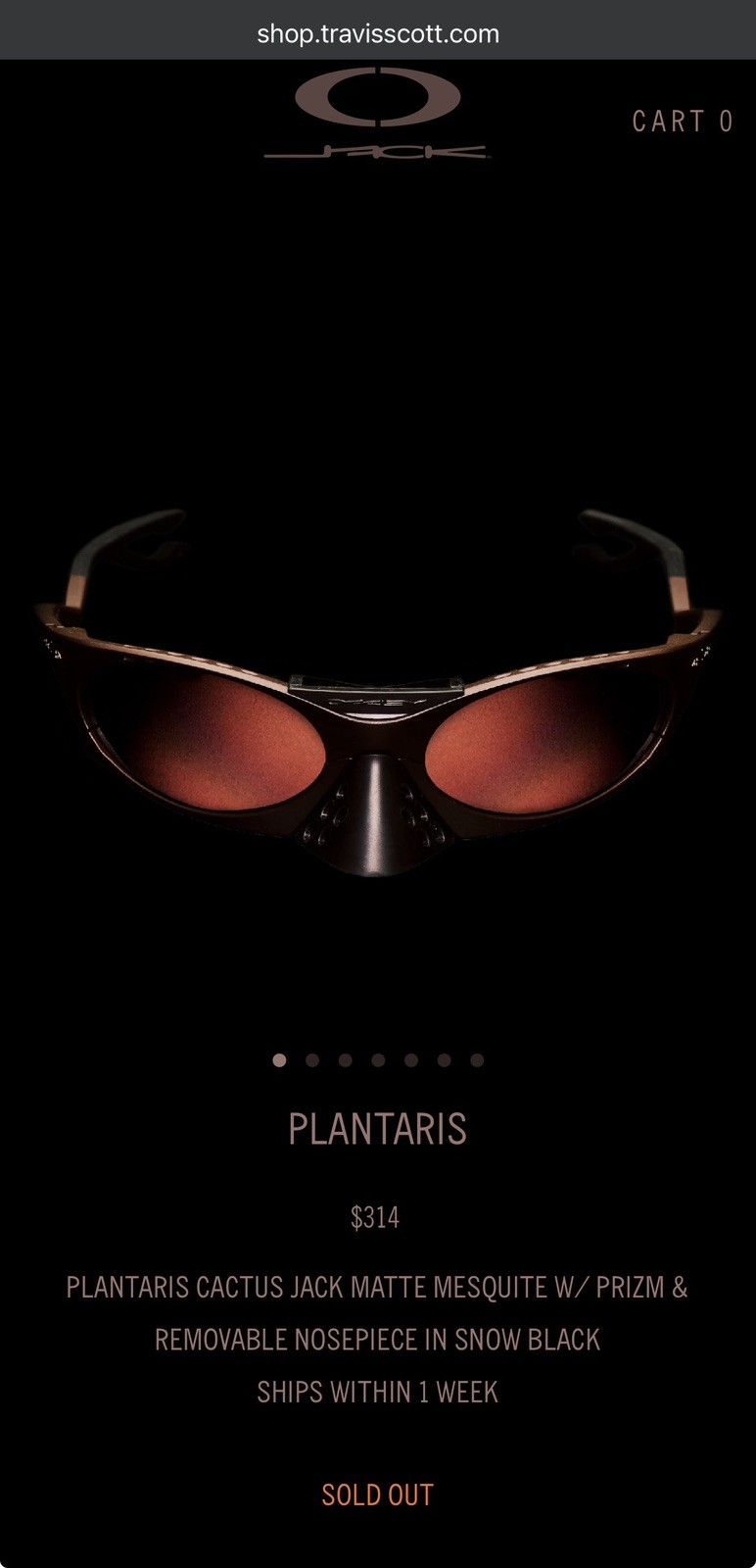 OAKLEY PLANTARIS CACTUS JACK (CONFIRMED & SHIPS INSTANTLY)