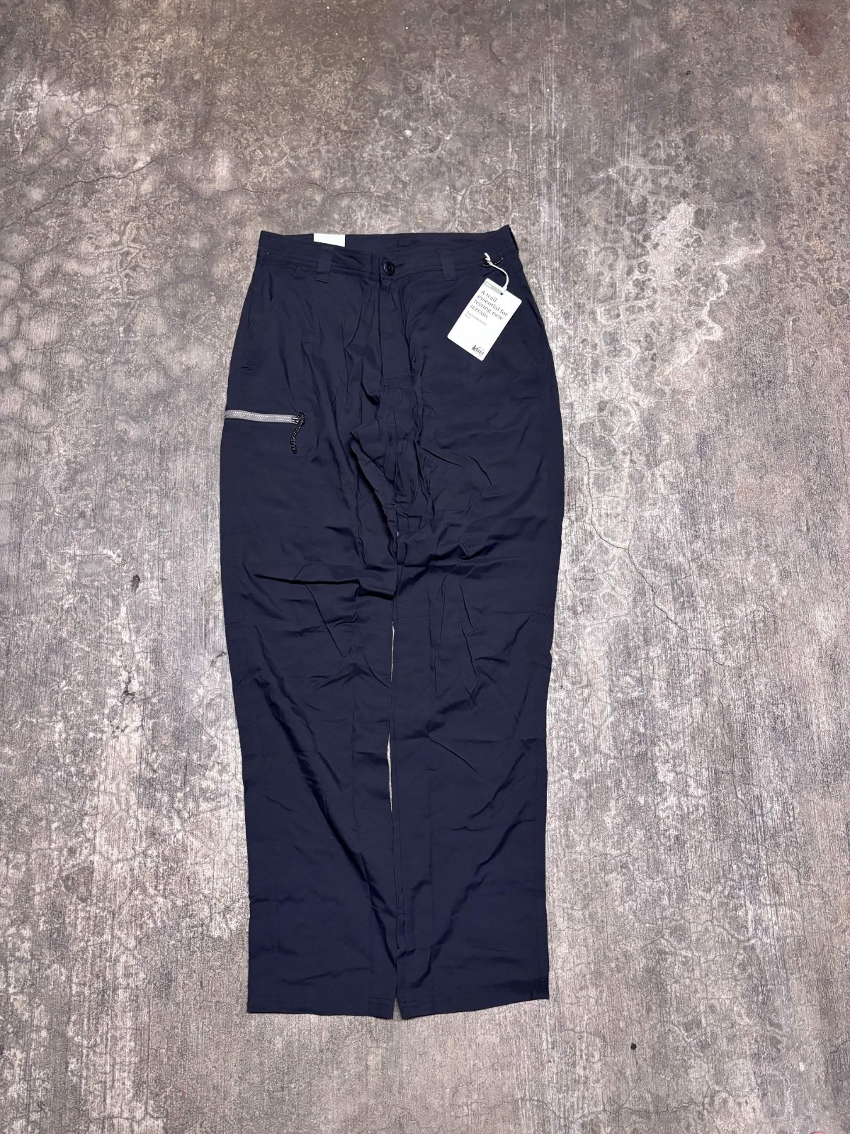 REI Co-op Trailmade Pant Men\'s 30x32 Black NWT Hiking Nylon Stretch UPF 50+