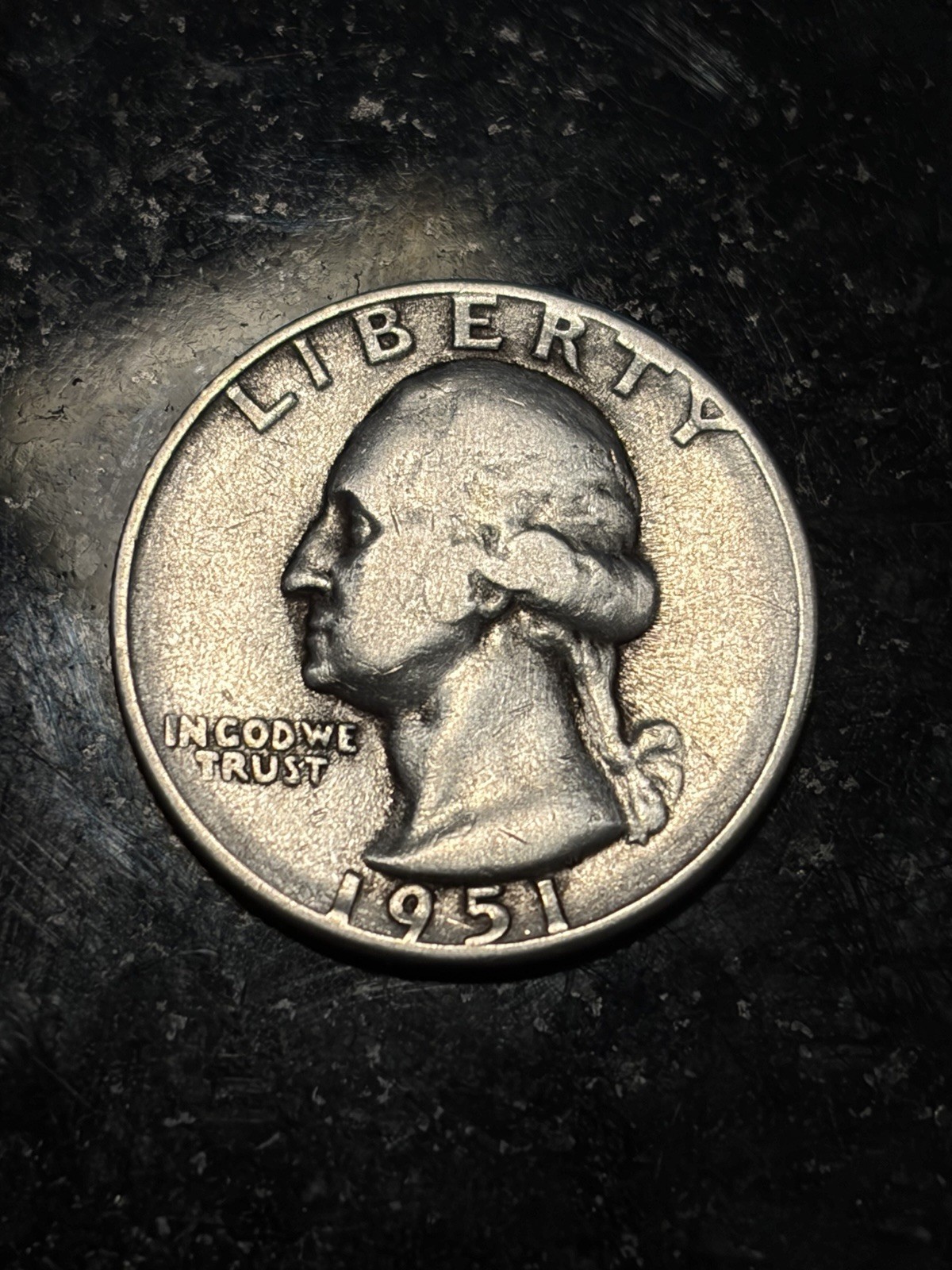 1951 S Washington Quarter  25C 90% Silver San Francisco Mint