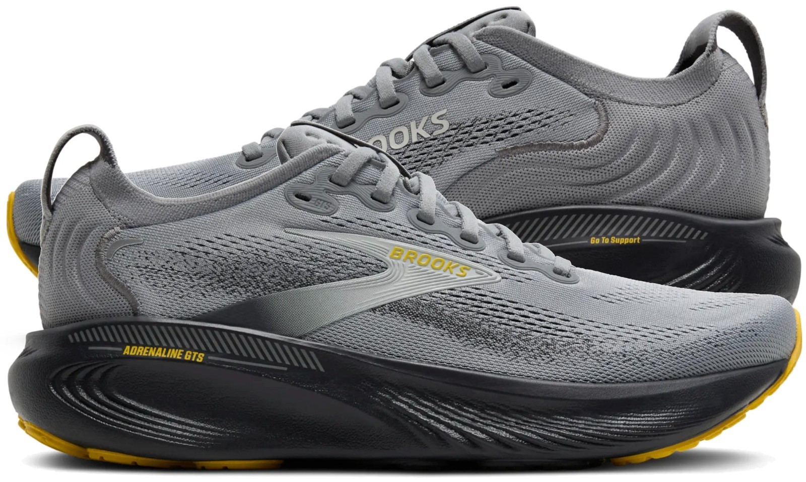 Brooks Adrenaline GTS 25 Mens Primer/Ebony/Jasmin, Multiple sizes, New In Box