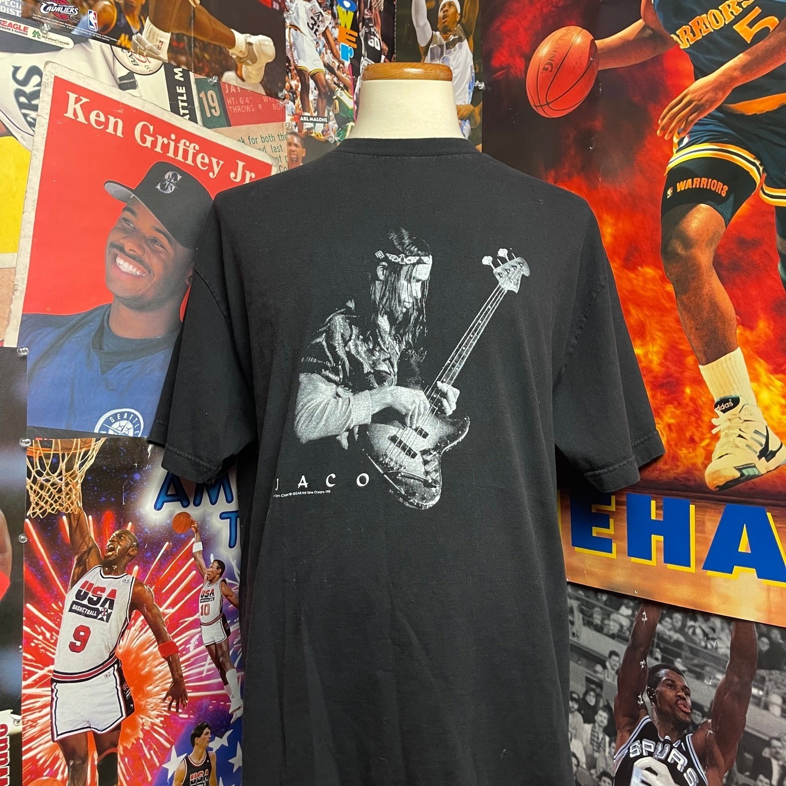 Vintage Jaco Pastorius 1998 Gear Ink Inc Jazz Music Tee Band Tee Sz XL Vintage Jaco Pastorius 1998 Gear Ink Inc Jazz Music Tee Band Tee Sz XL