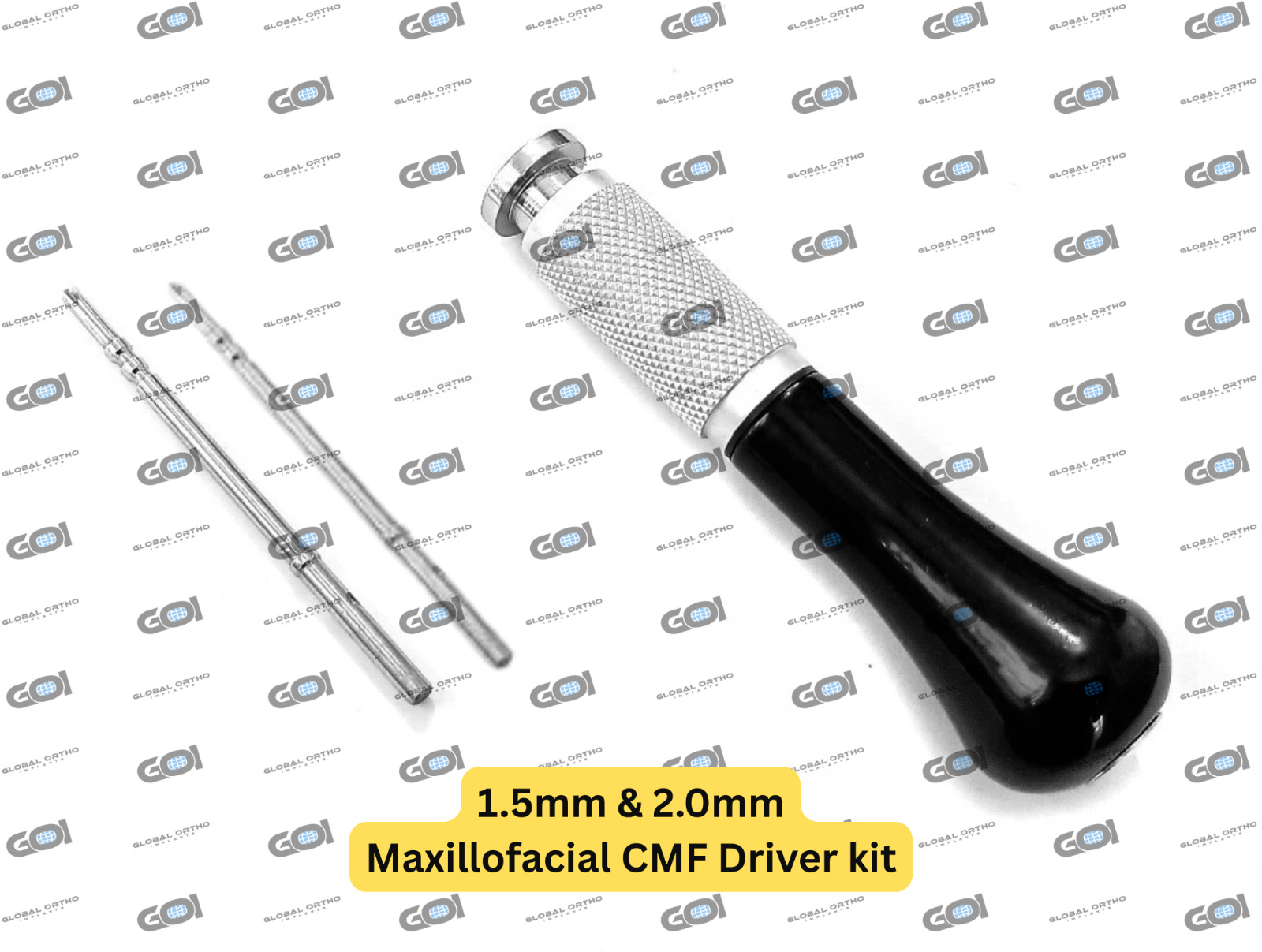 CMF Maxillofacial 1.5-2.0mm Cross Head Drive Self Retaining Screwdriver Kit CMF Maxillofacial 1.5-2.0mm Cross Head Drive Self Retaining Screwdriver Kit