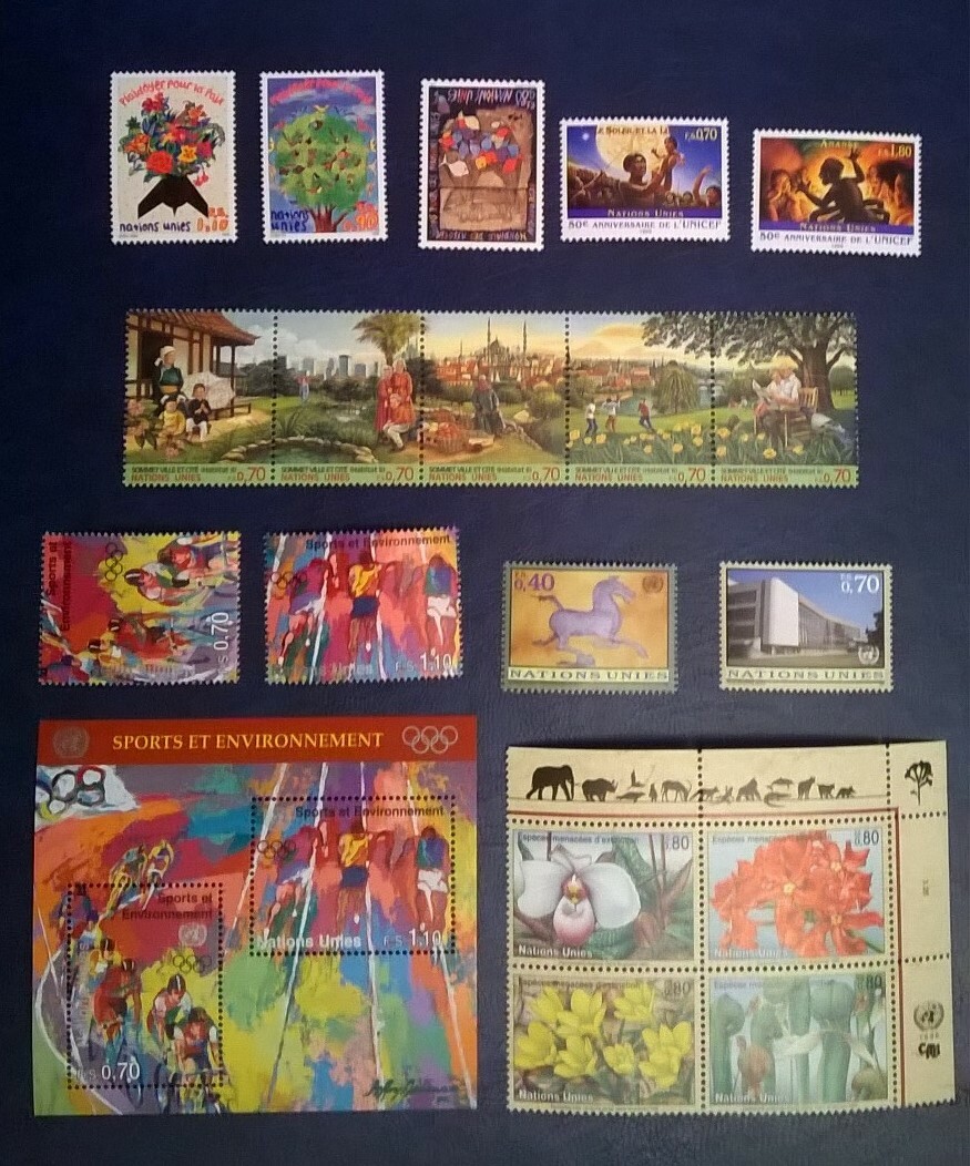 UN GENEVA  1996  United Nations  Complete Year Set  SC 277-295   MNH Collection