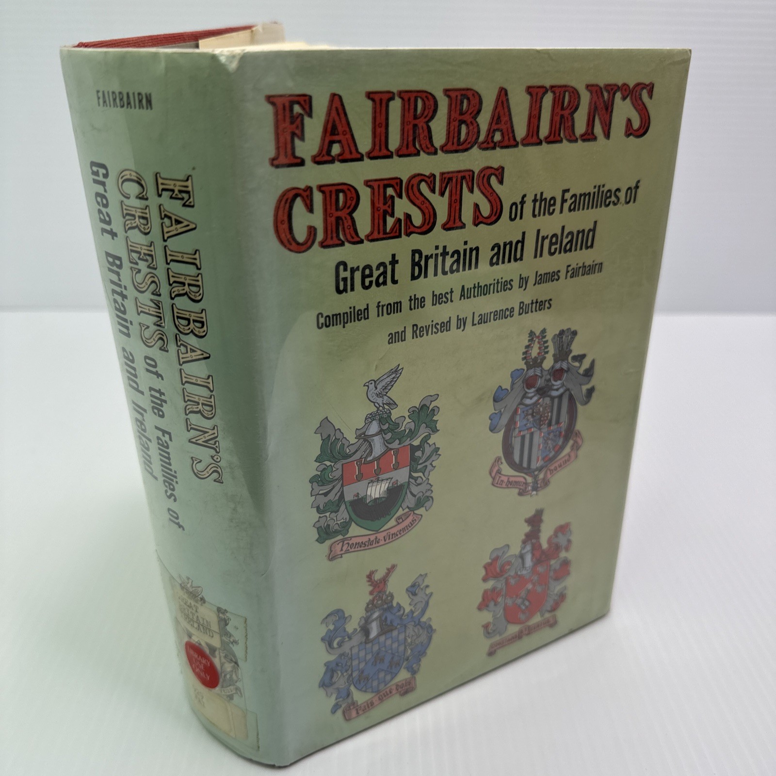 Fairbairns Crests of Families of Great Britain and Ireland Revised 1974 ExLib HC