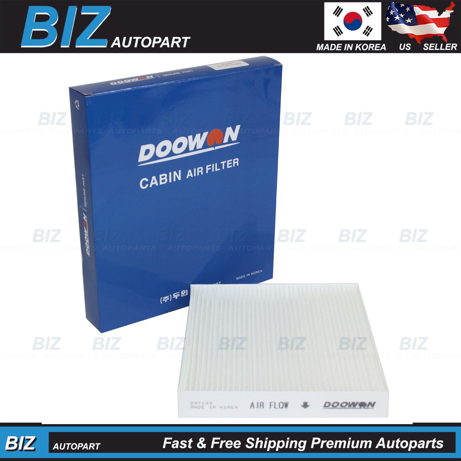 OEM DOOWON Cabin Air Filter for 2005-2017 Hyundai Kia 97133-2E210 OEM DOOWON Cabin Air Filter for 2005-2017 Hyundai Kia 97133-2E210