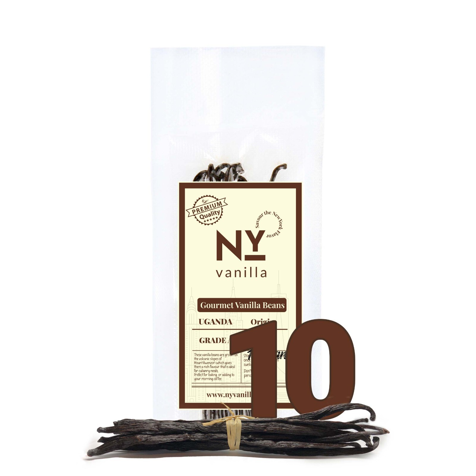 Whole Vanilla Beans, Bulk Grade A Vanilla Bean Pods For Vanilla Extract & Baking