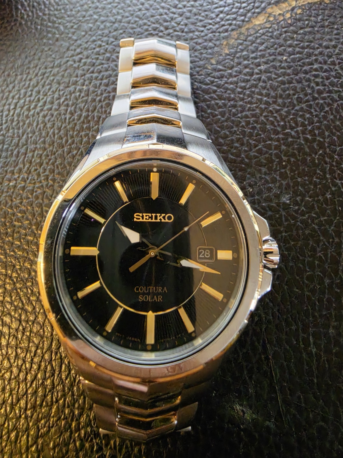 Seiko Contura  SNE412 Watch Solar Powered