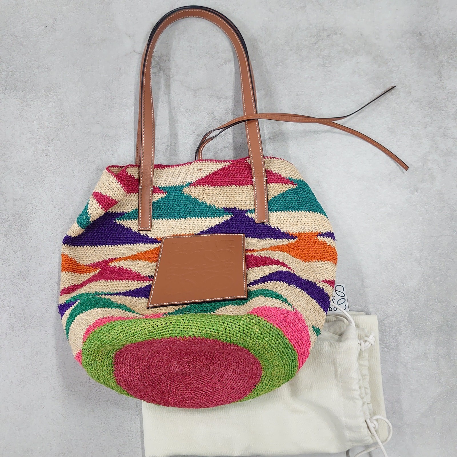 LOEWE Handbag Brown/Beige/Other Handbag AUTHENTIC