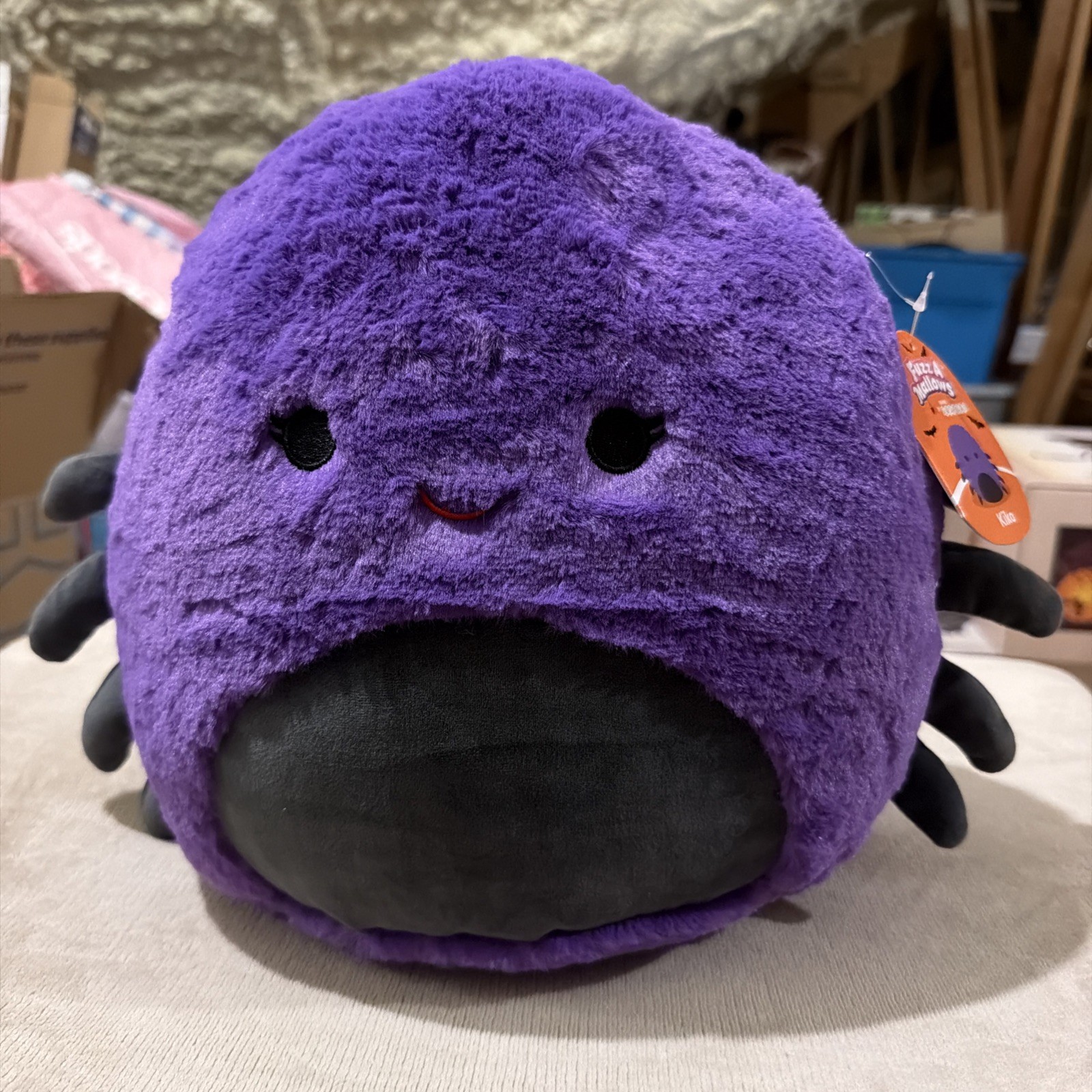 Squishmallows FuzzAMallows Soft Plush 12 inch Fuzzy Kiko The Purple Spider Squishmallows FuzzAMallows Soft Plush 12 inch Fuzzy Kiko The Purple Spider