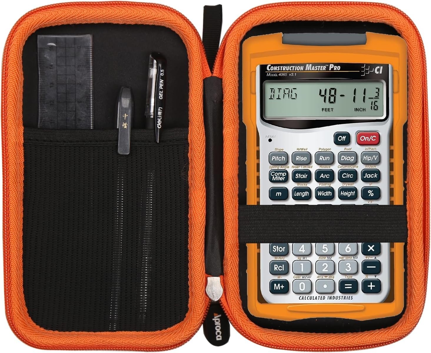 Eco-Friendly Portable Case for Calculated Industries Construction Master Pro