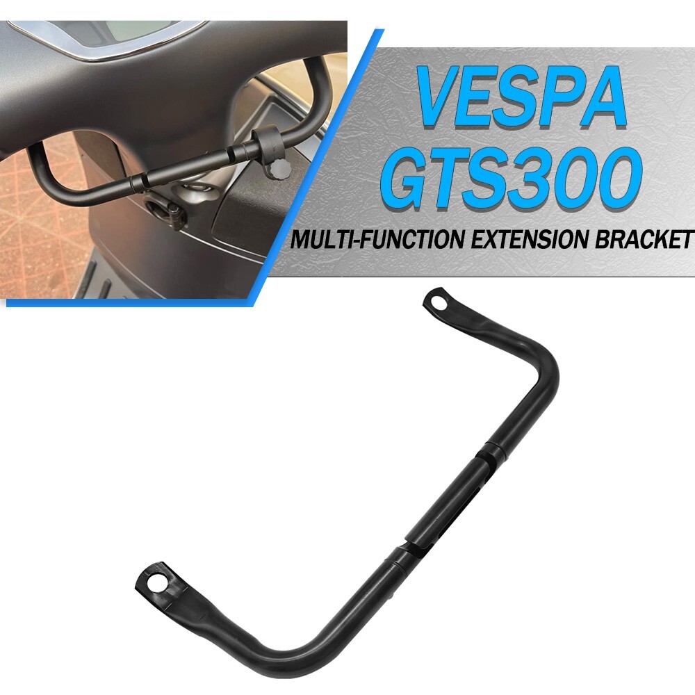 Black multifunctional armrest front safety armrest For Vespa Piaggio GTS300