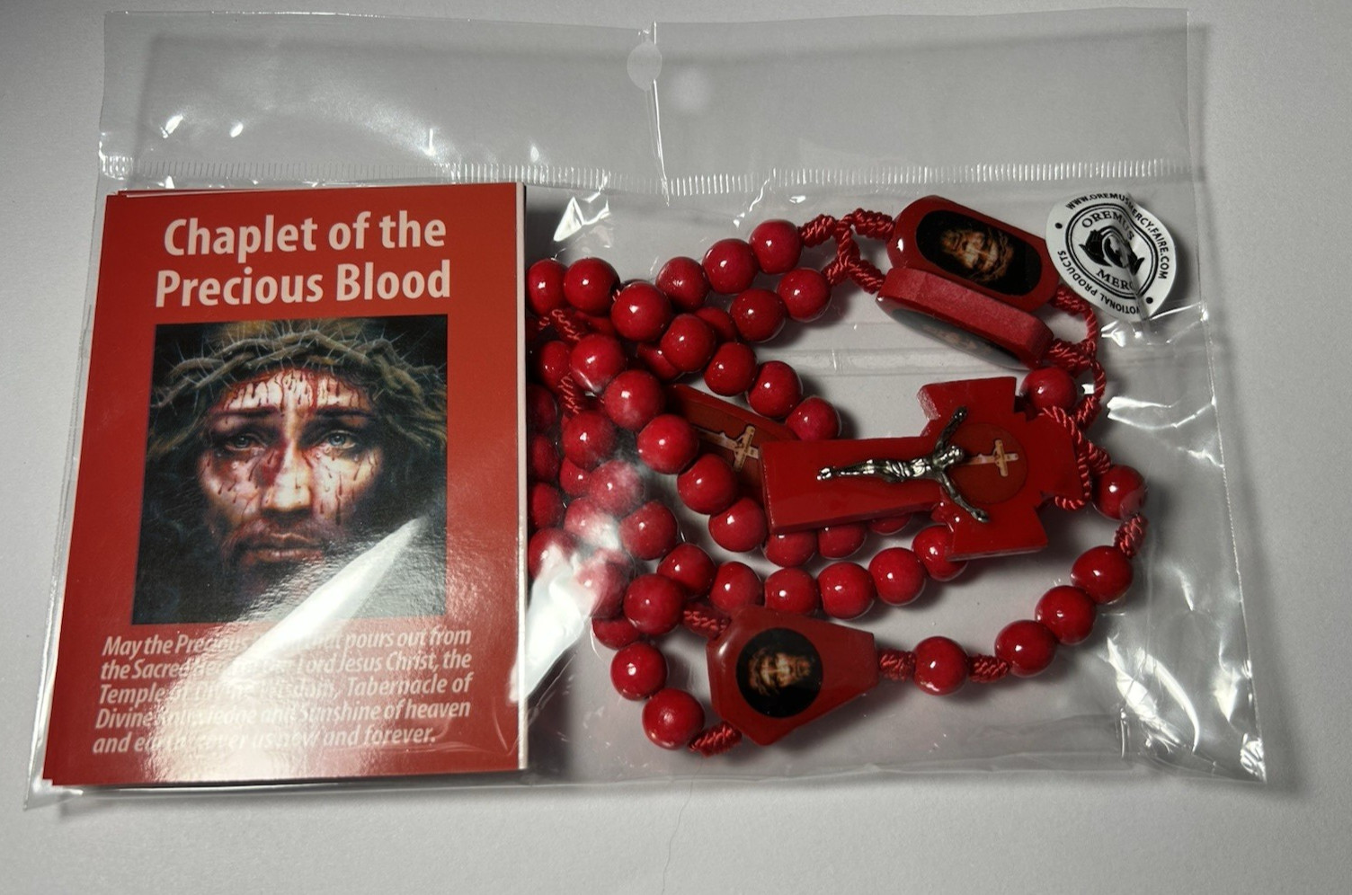 Chaplet of the Precious Blood (NEW) Wooden, well made + 3 Instruction books $15