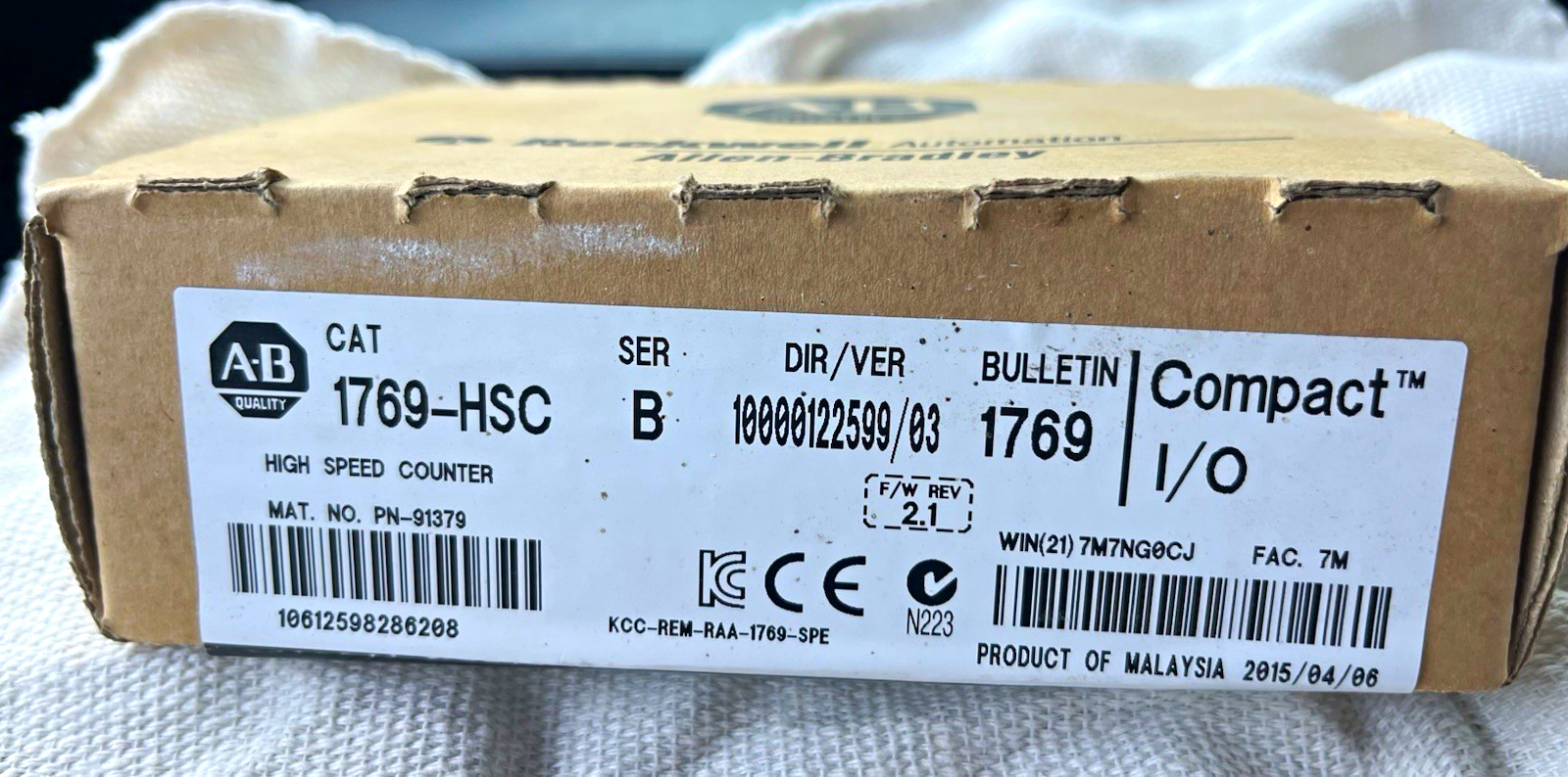 Allen-Bradley Compact I/O 1769-HSC Digital High Speed Counter Module